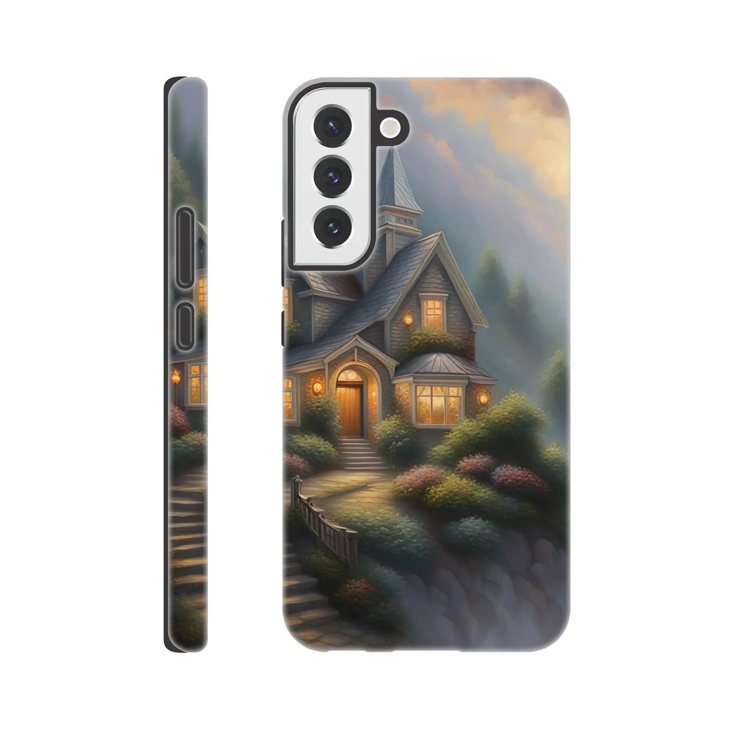 Smartphone-Hülle "Hart" - Traumlandschaft - Digitaler Stil, KI-Kunst RolConArt, Surreale Landschaften, Galaxy-S22-Plus