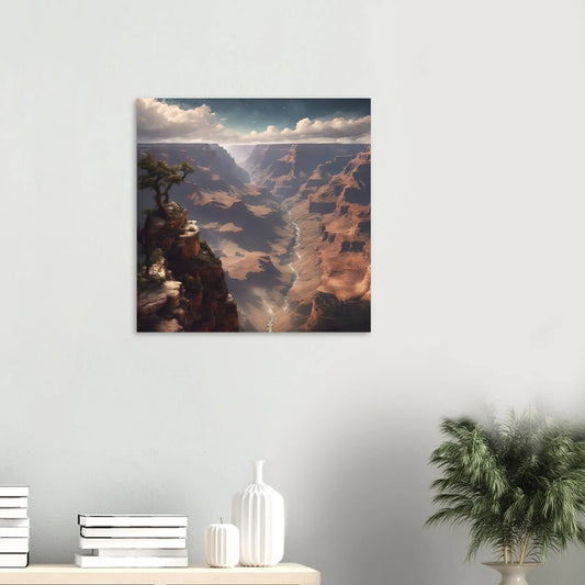 Aluminiumdruck - Grand Canyon - Digitaler Stil, KI-Kunst RolConArt