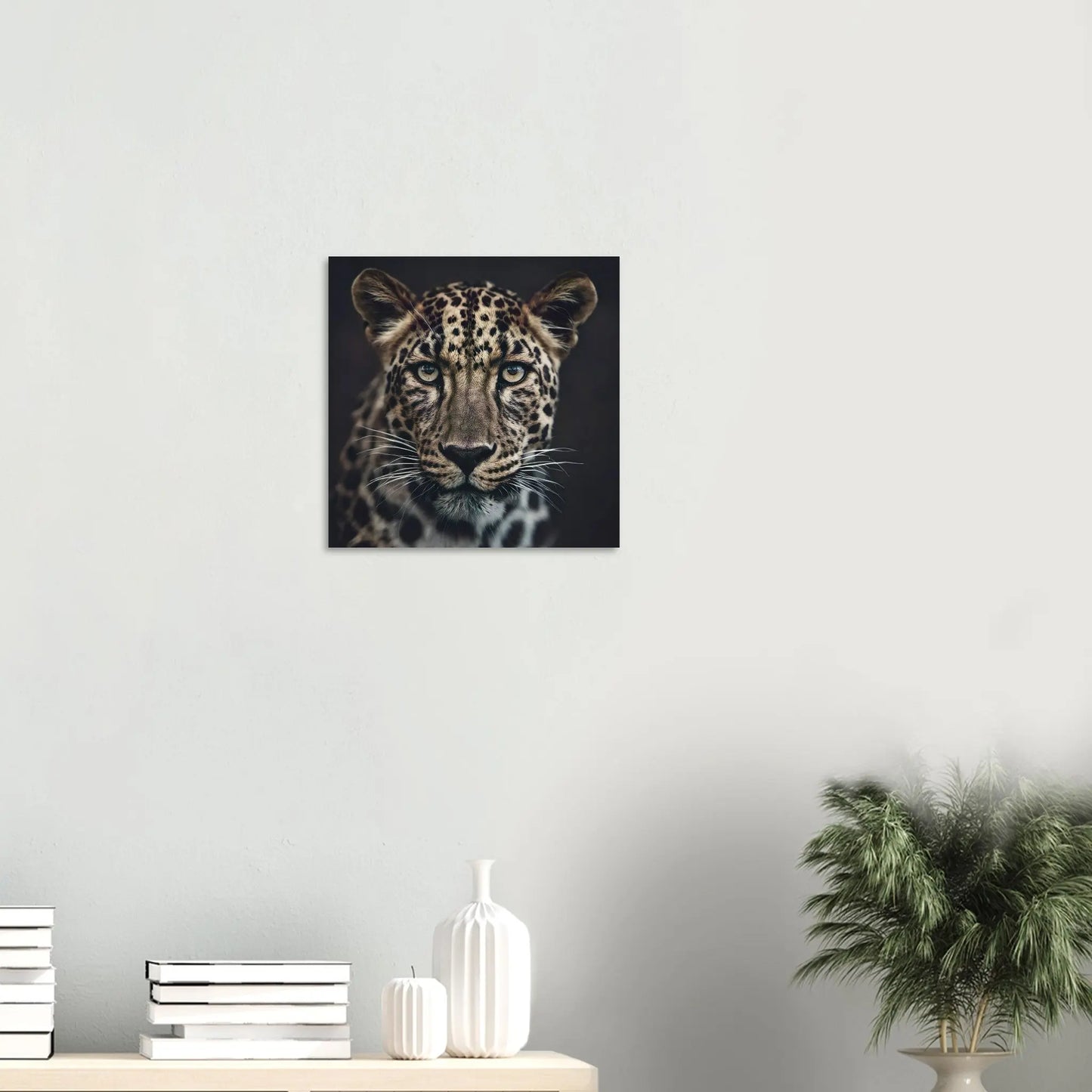 Moderner Forex-Druck - Leopard - Foto Stil, KI-Kunst RolConArt
