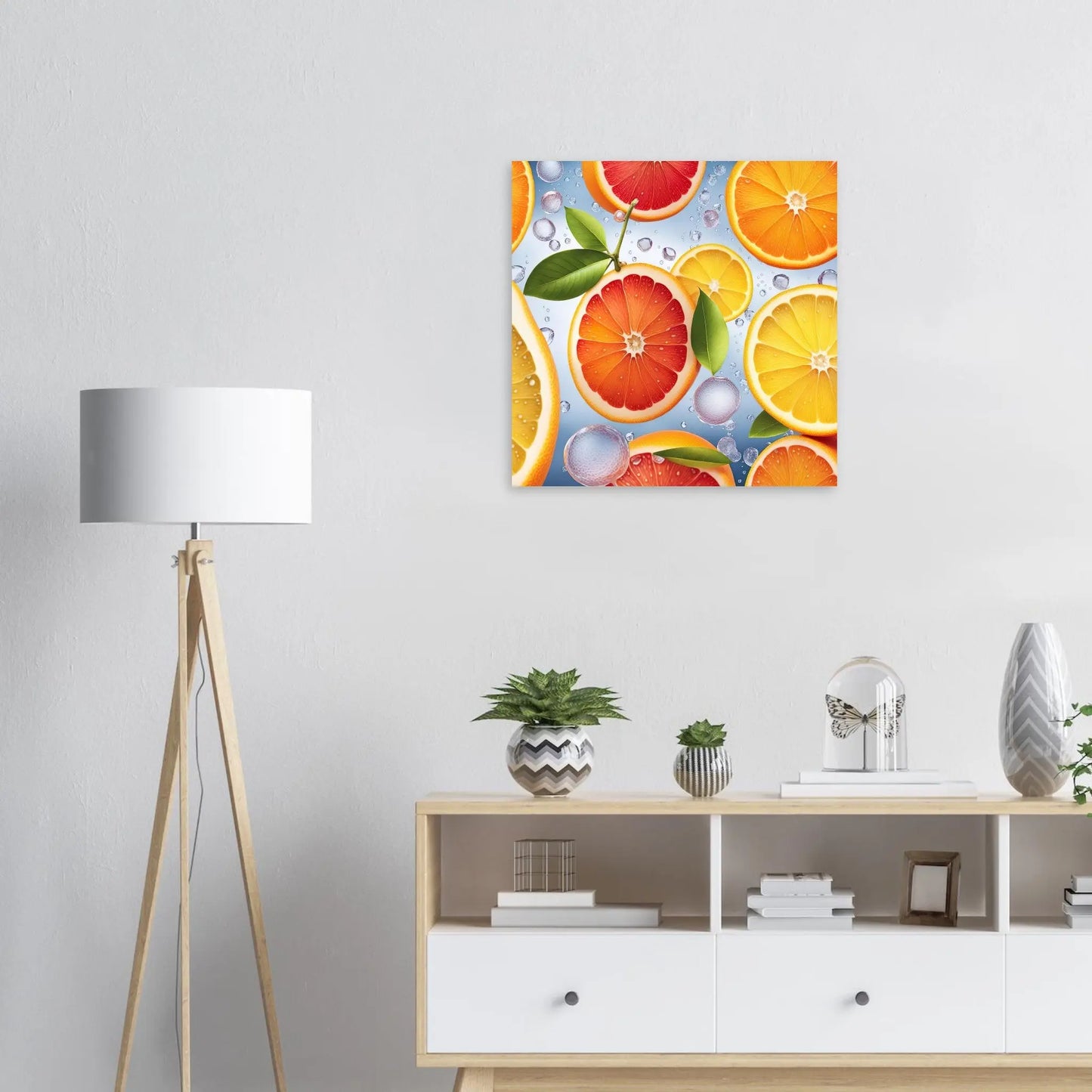 Moderner Forex-Druck - Fruchtige Vielfalt - Digitaler Stil, KI-Kunst RolConArt