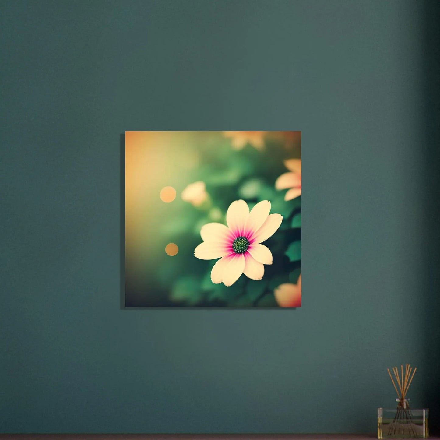 Aluminiumdruck - Kapkörbchen Blume - Foto Stil, KI-Kunst - RolConArt, Pflanzen, 60x60-cm-24x24