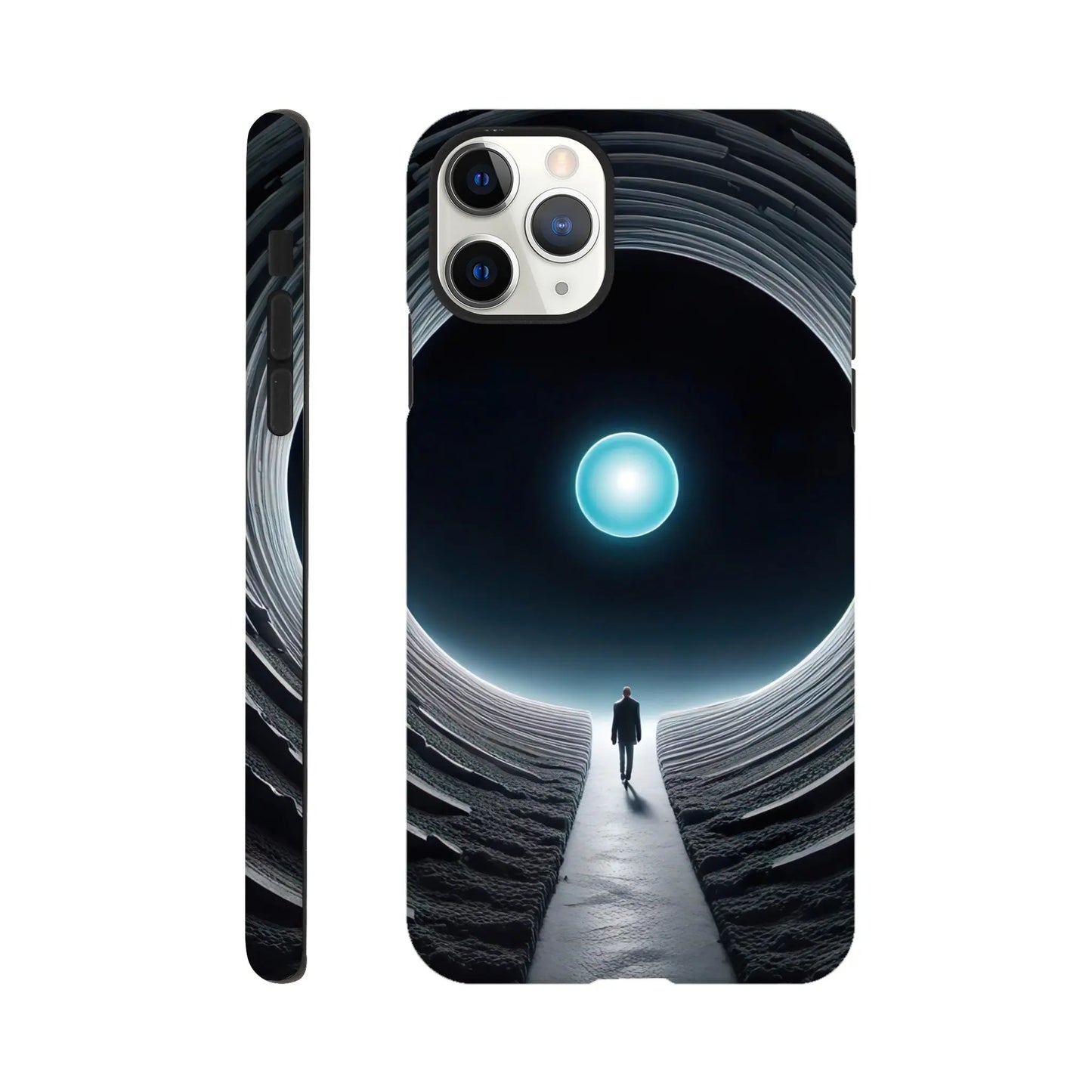 Smartphone-Hülle "Hart" - Weitblick - Digitaler Stil, KI-Kunst RolConArt, Sci-Fi, iPhone-11-Pro-Max