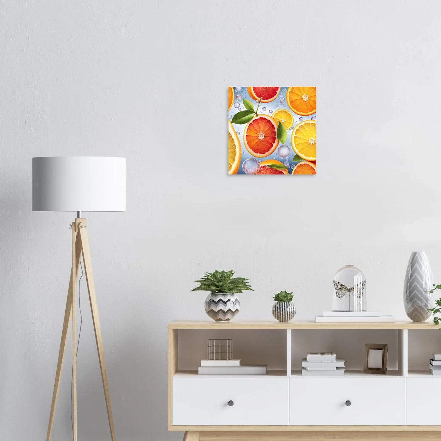 Moderner Forex-Druck - Fruchtige Vielfalt - Digitaler Stil, KI-Kunst RolConArt