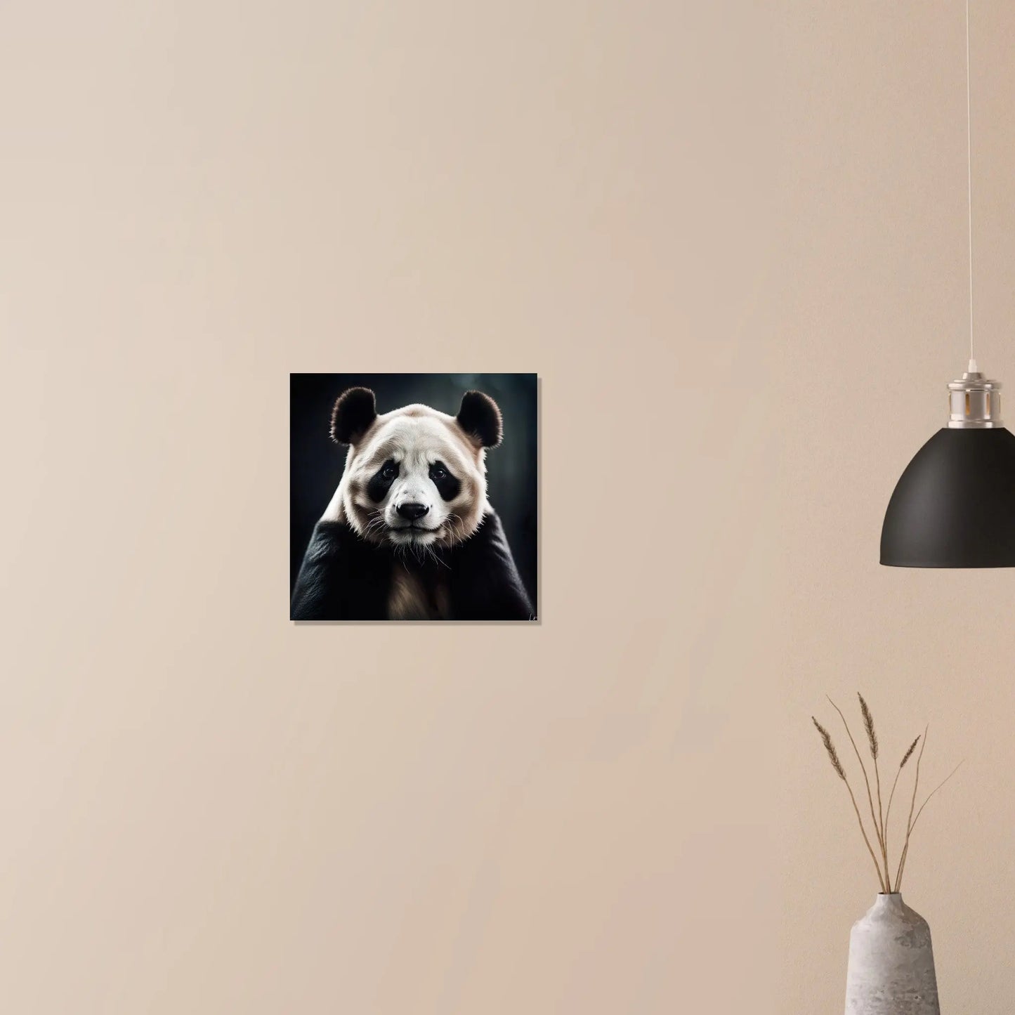 Moderner Forex-Druck - Pandabär - Foto Stil, KI-Kunst RolConArt