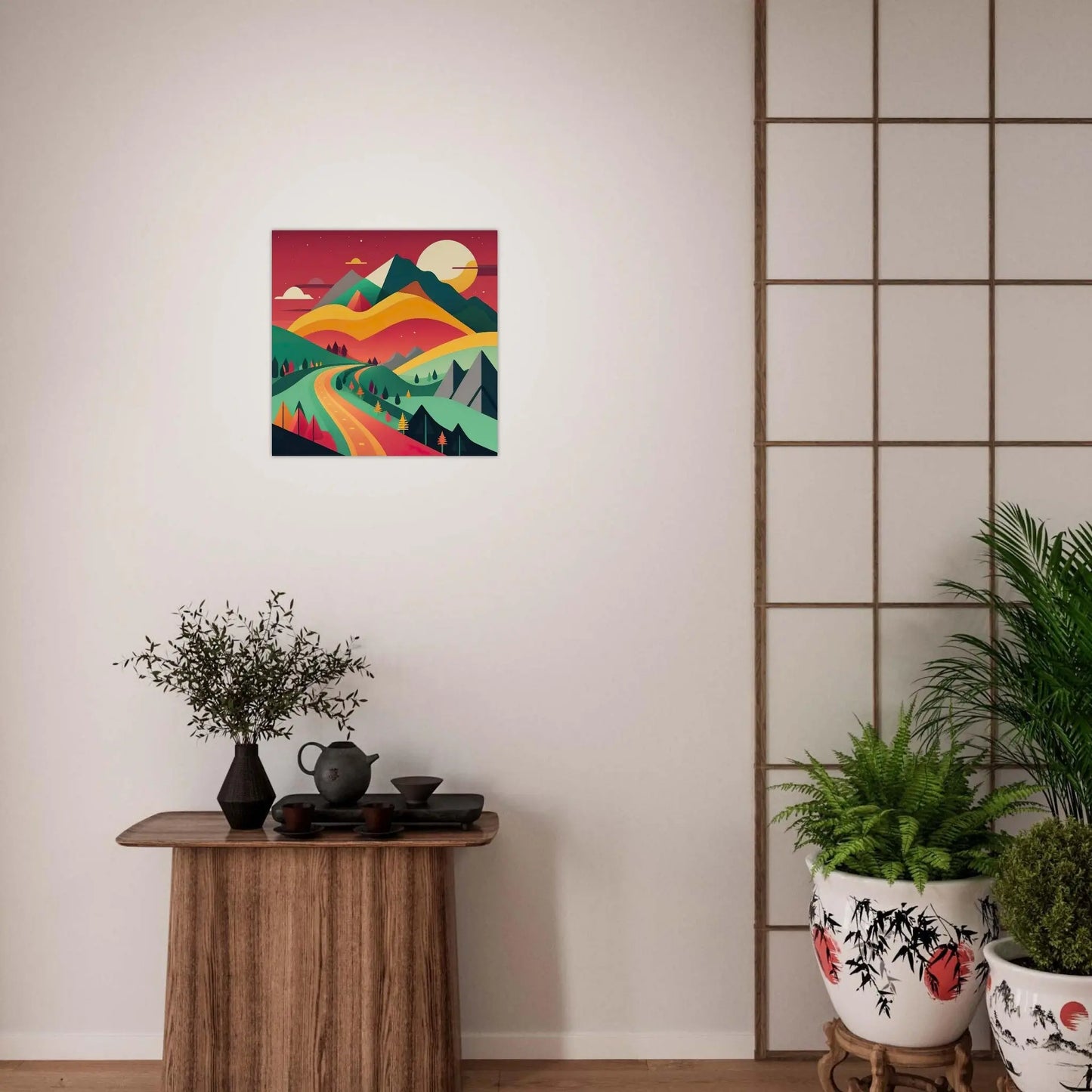 Moderner Forex-Druck - Landschaft - Digitaler Stil, KI-Kunst - RolConArt, Landschaften,