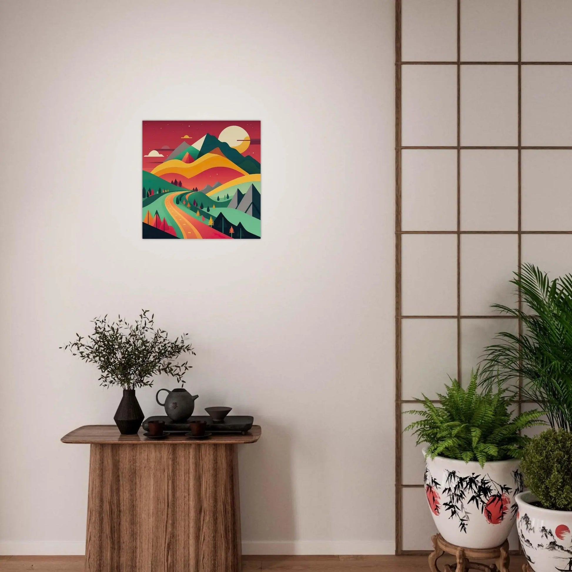 Moderner Forex-Druck - Landschaft - Digitaler Stil, KI-Kunst - RolConArt, Landschaften,