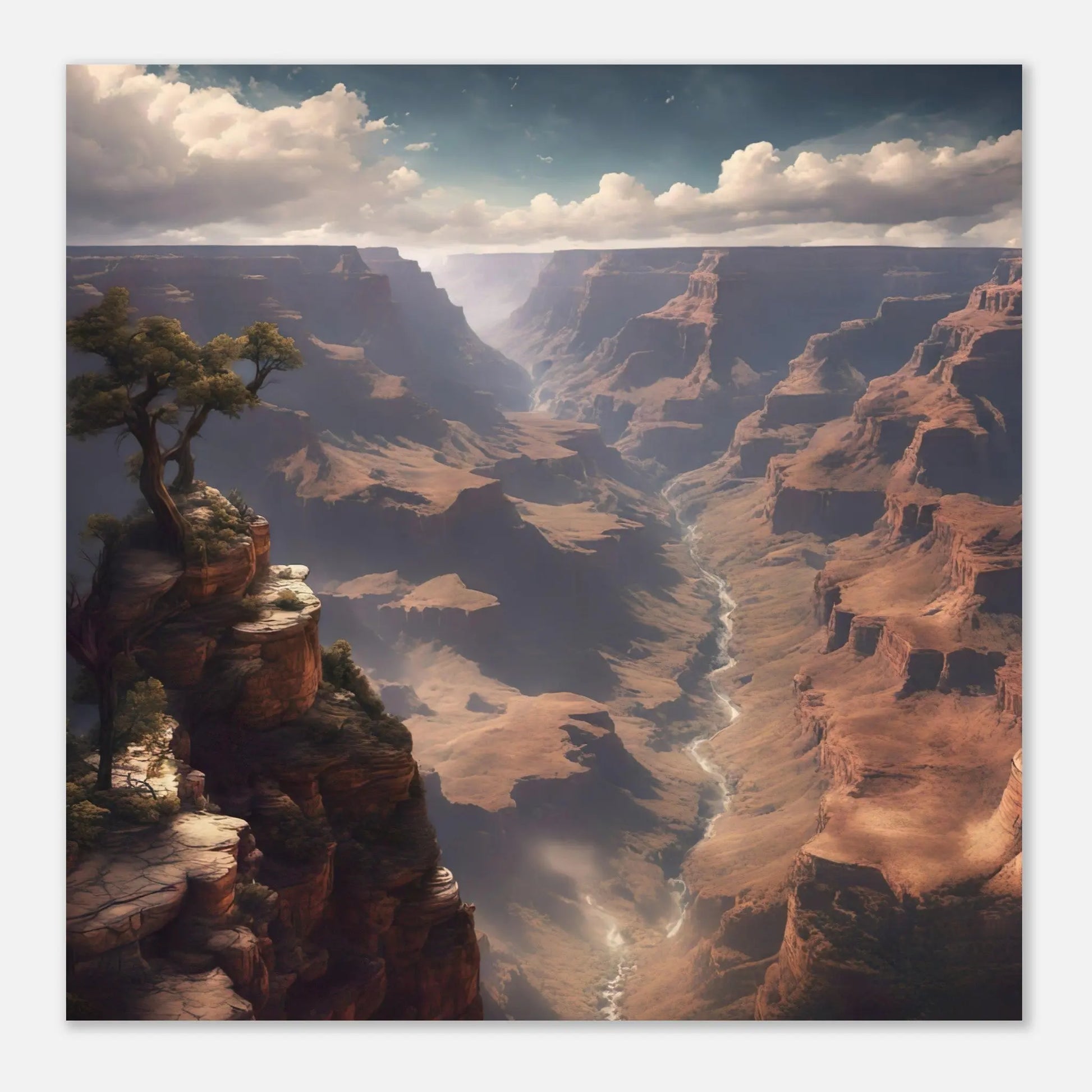 Aluminiumdruck - Grand Canyon - Digitaler Stil, KI-Kunst RolConArt