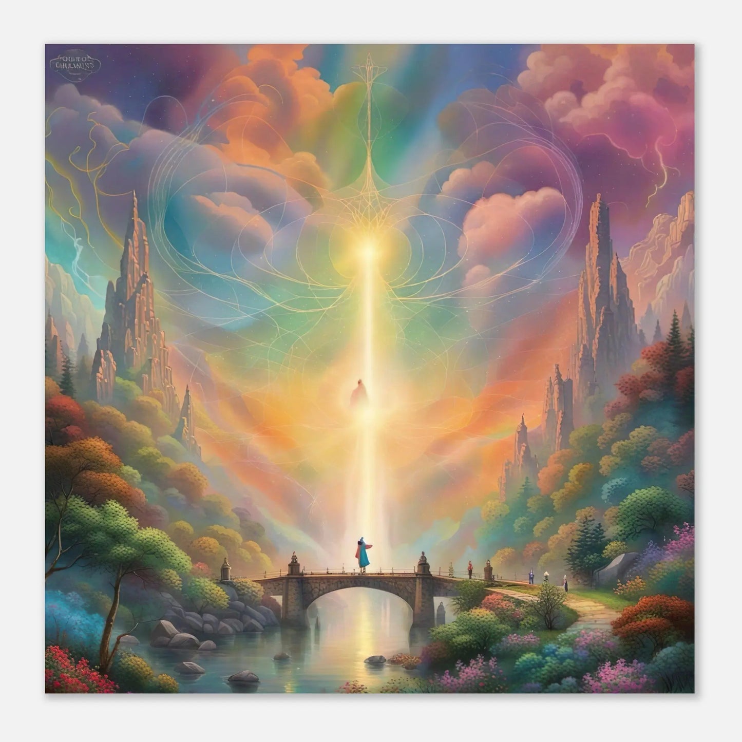 Aluminiumdruck - Surreale Landschaft - Digitaler Stil, KI-Kunst RolConArt