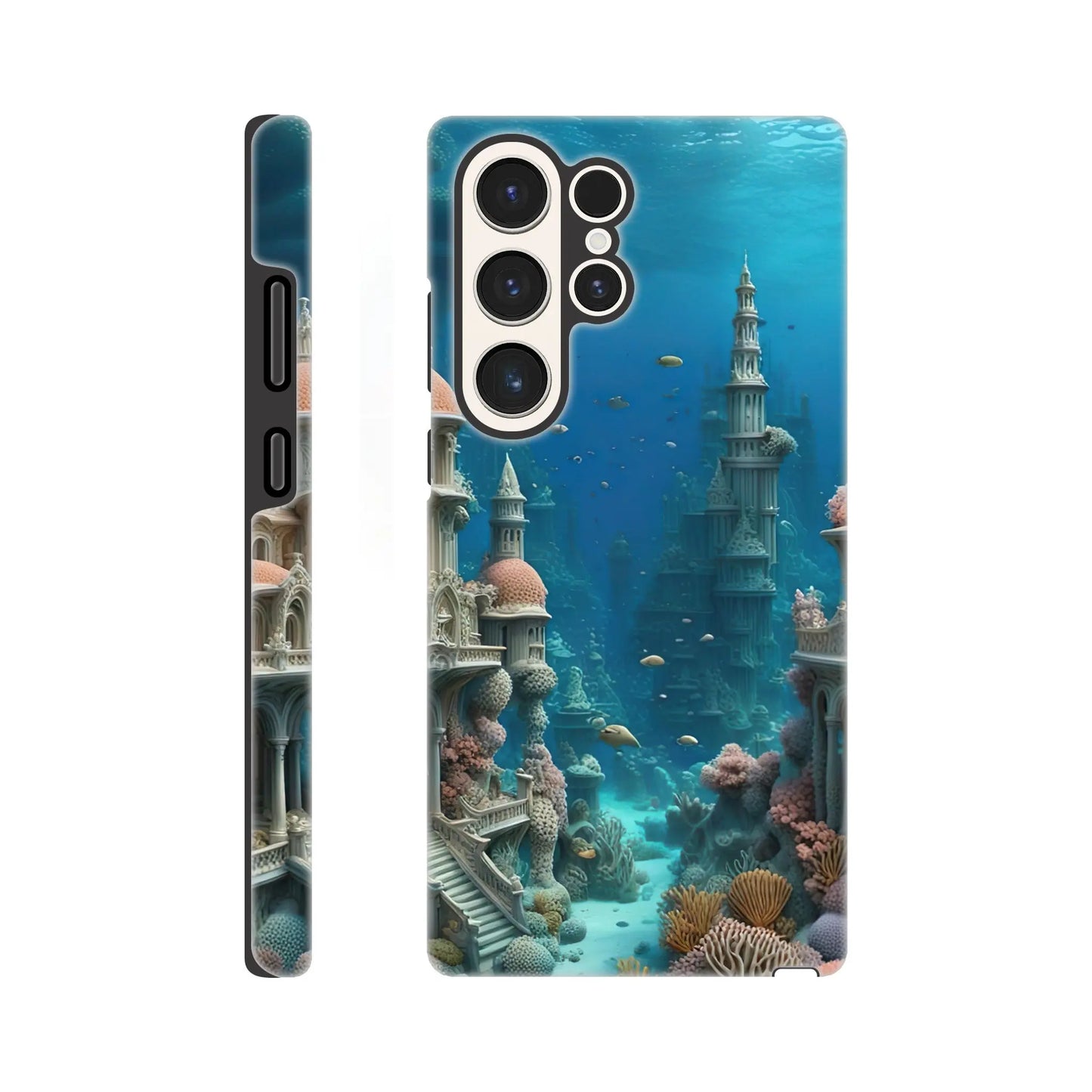 Smartphone-Hülle "Hart" - Unterwasserwelt - Digitaler Stil, KI-Kunst RolConArt, Unterwasserlandschaften, Galaxy-S23-Ultra