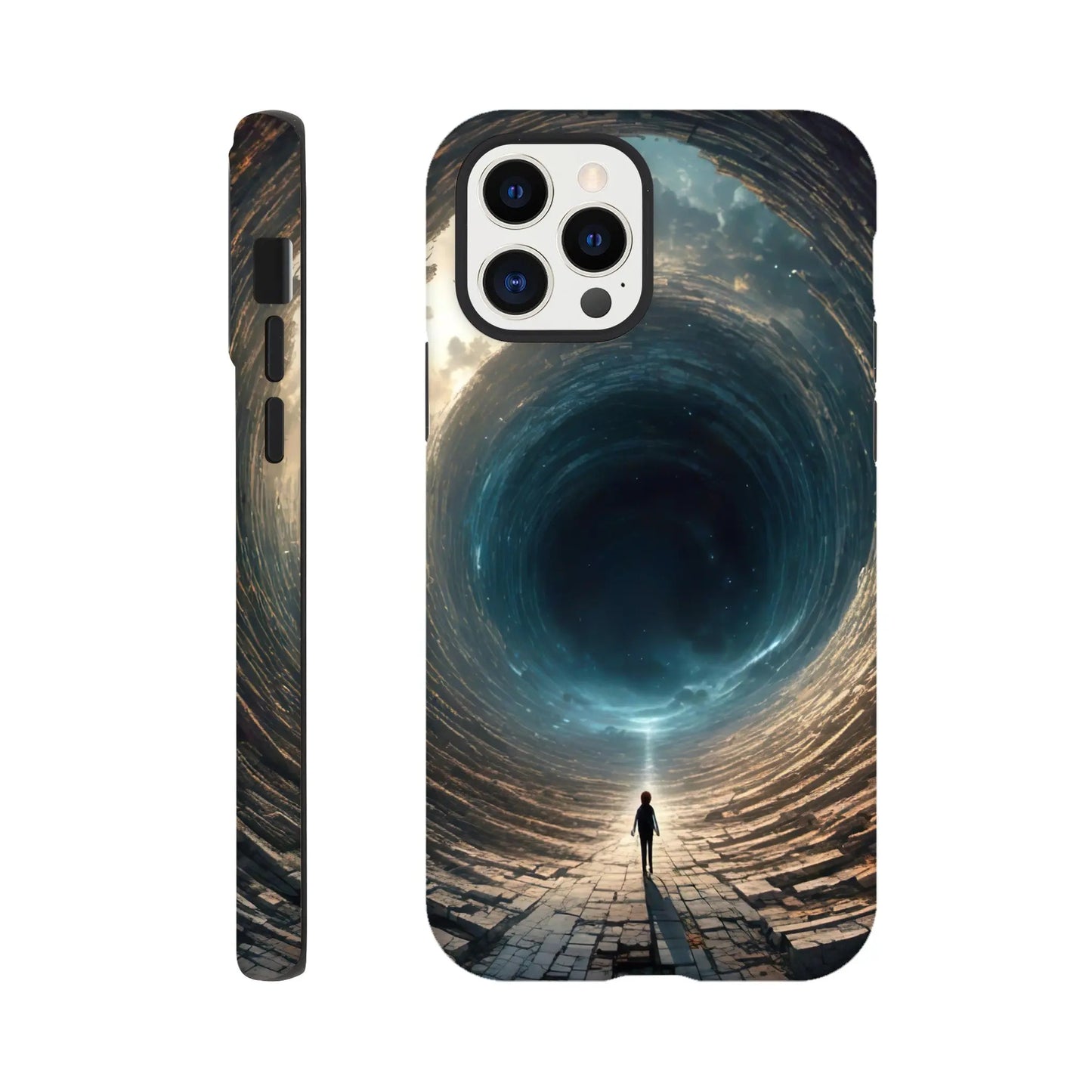 Smartphone-Hülle "Hart" - Weitblick - Digitaler Stil, KI-Kunst RolConArt, Sci-Fi, iPhone-12-Pro