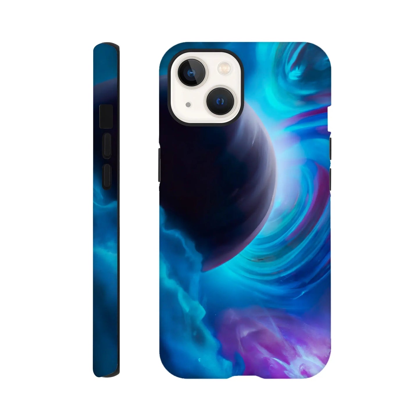 Smartphone-Hülle "Hart" - Weltraum - Malerischer Stil, KI-Kunst RolConArt, Sci-Fi, iPhone-13