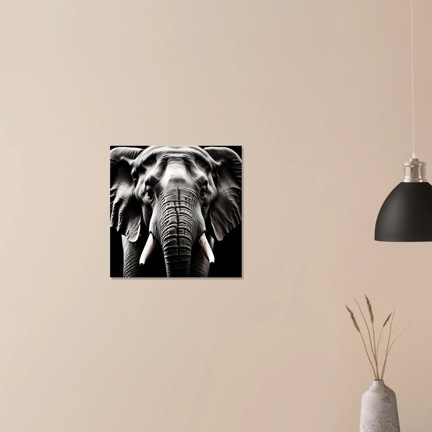 Moderner Forex-Druck - Elefant - Foto Stil, KI-Kunst RolConArt