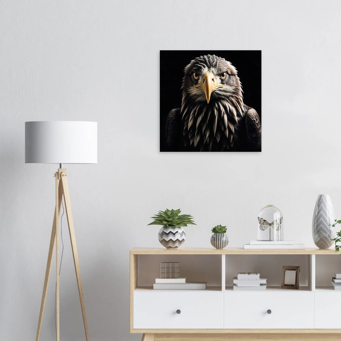 Moderner Forex-Druck - Adler - Foto Stil, KI-Kunst RolConArt