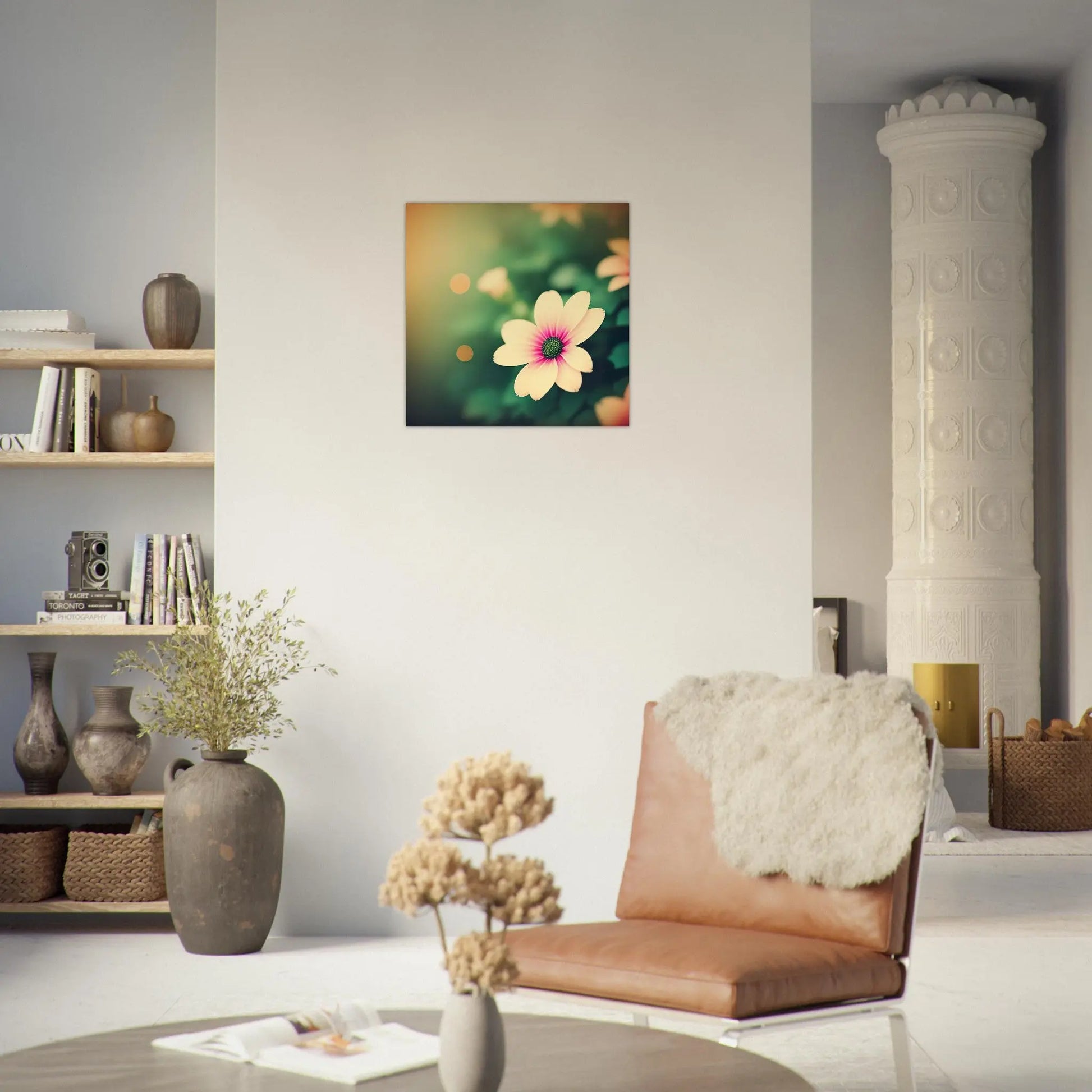 Aluminiumdruck - Kapkörbchen Blume - Foto Stil, KI-Kunst - RolConArt, Pflanzen,