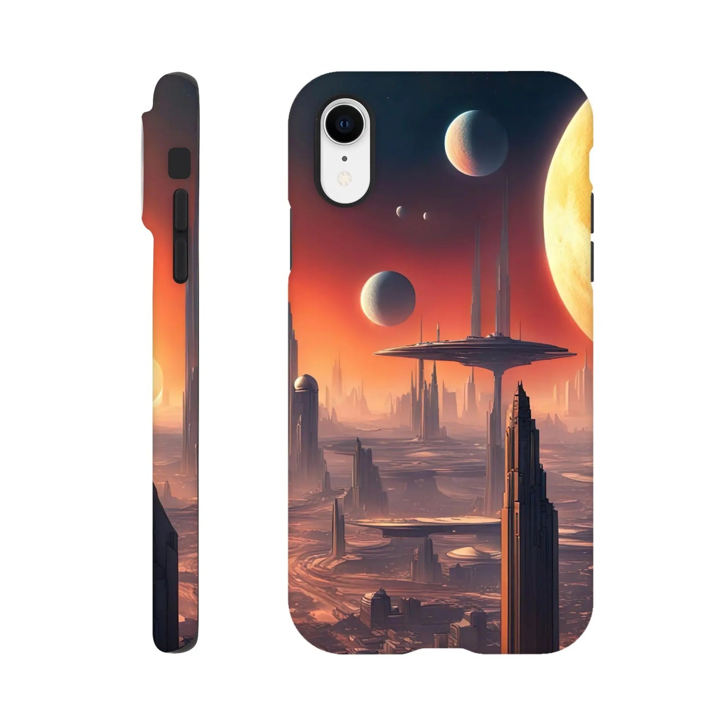 Smartphone-Hülle "Hart" - Andere Welt - Digitaler Stil, KI-Kunst RolConArt, Sci-Fi, iPhone-XR