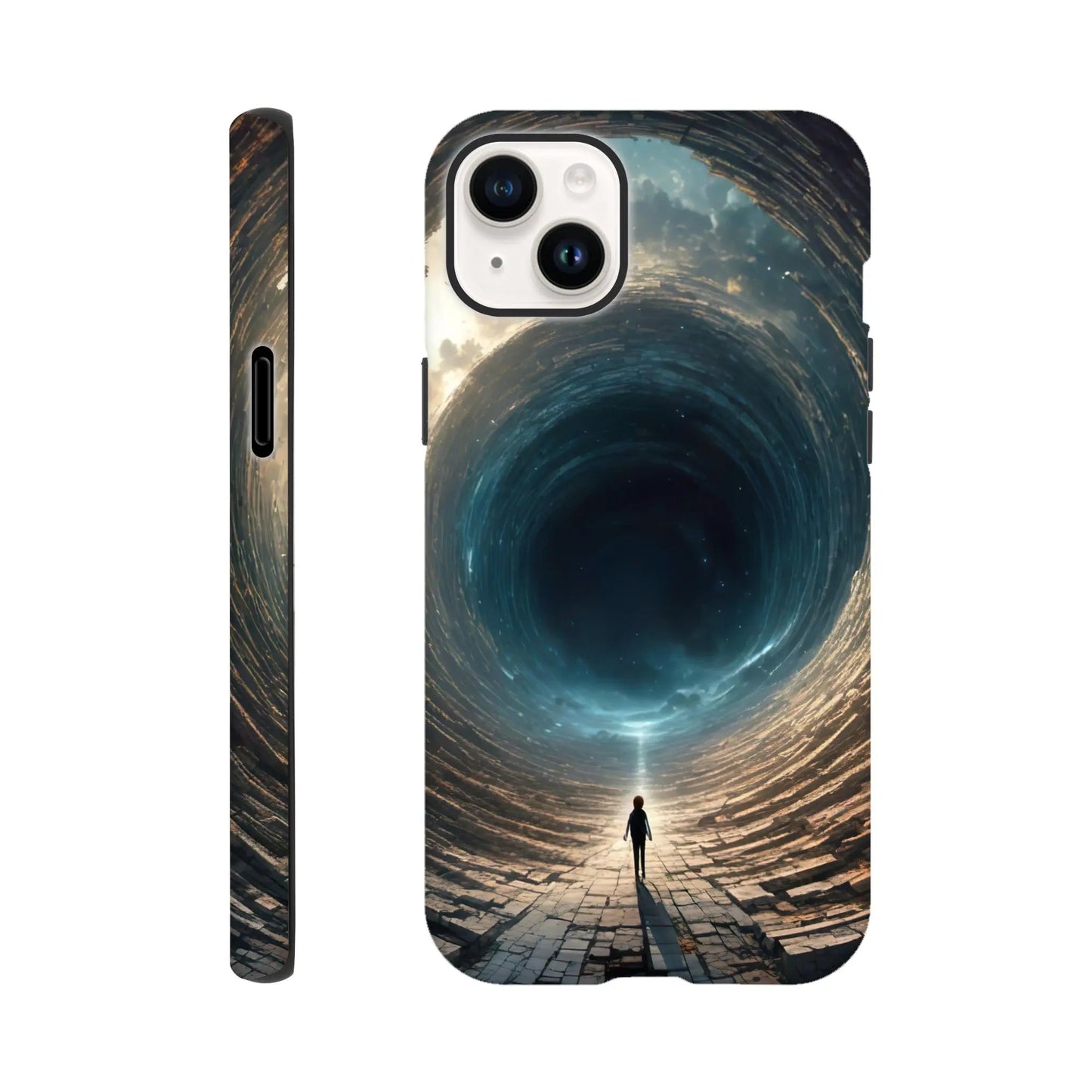 Smartphone-Hülle "Hart" - Weitblick - Digitaler Stil, KI-Kunst RolConArt, Sci-Fi, iPhone-14-Plus