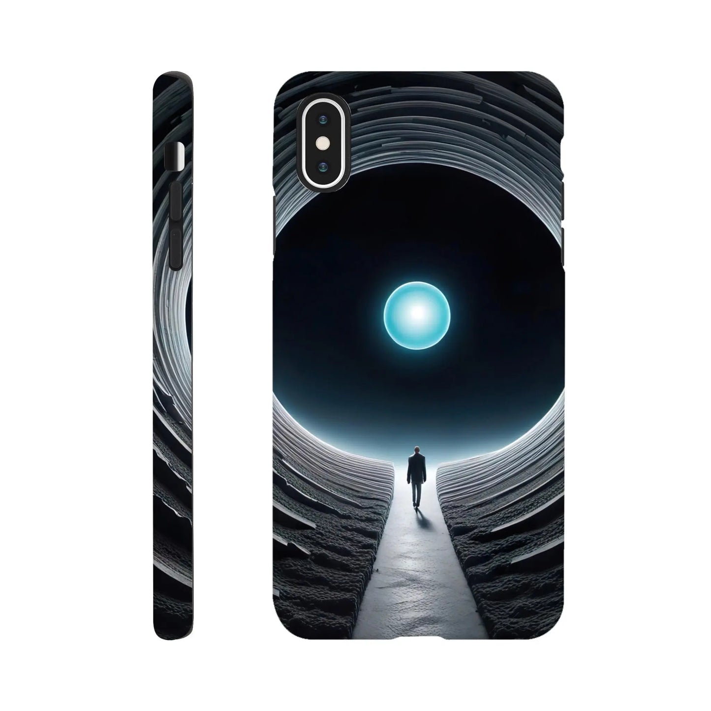 Smartphone-Hülle "Hart" - Weitblick - Digitaler Stil, KI-Kunst RolConArt, Sci-Fi, iPhone-XS-Max