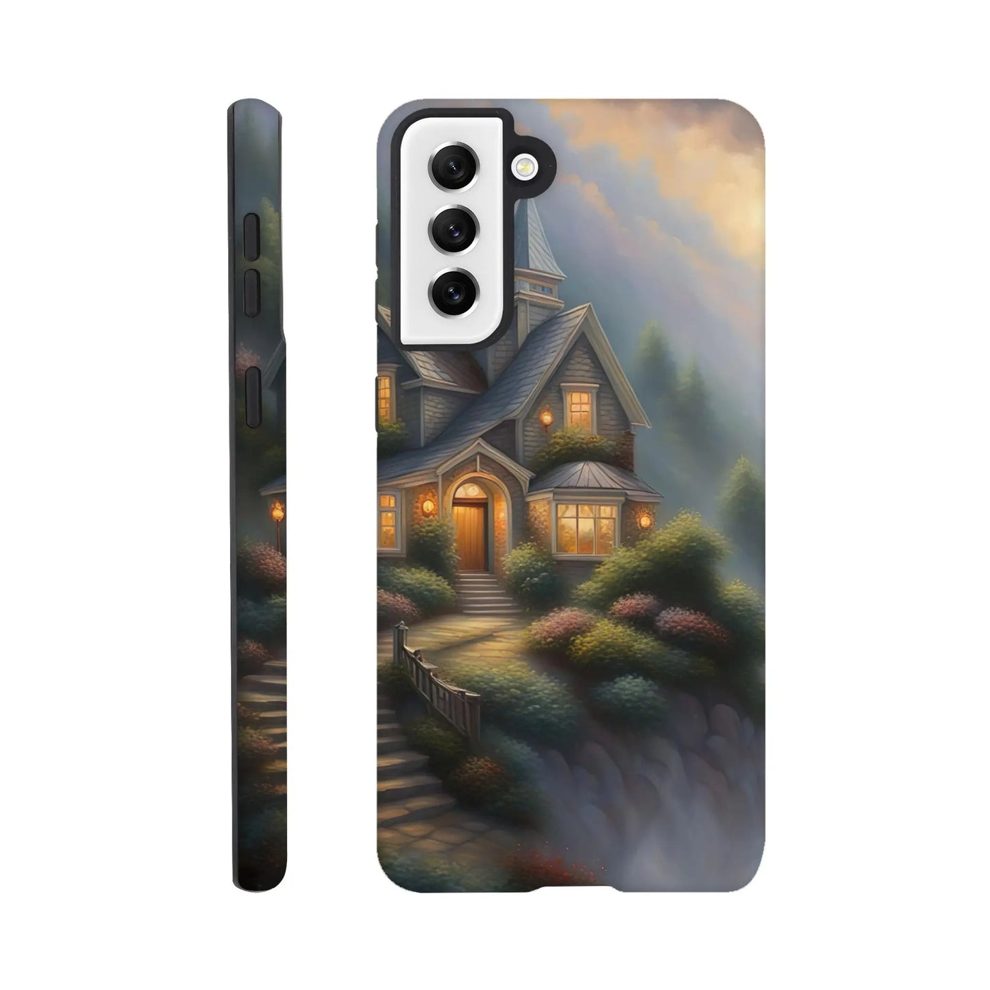 Smartphone-Hülle "Hart" - Traumlandschaft - Digitaler Stil, KI-Kunst RolConArt, Surreale Landschaften, Galaxy-S21-Plus