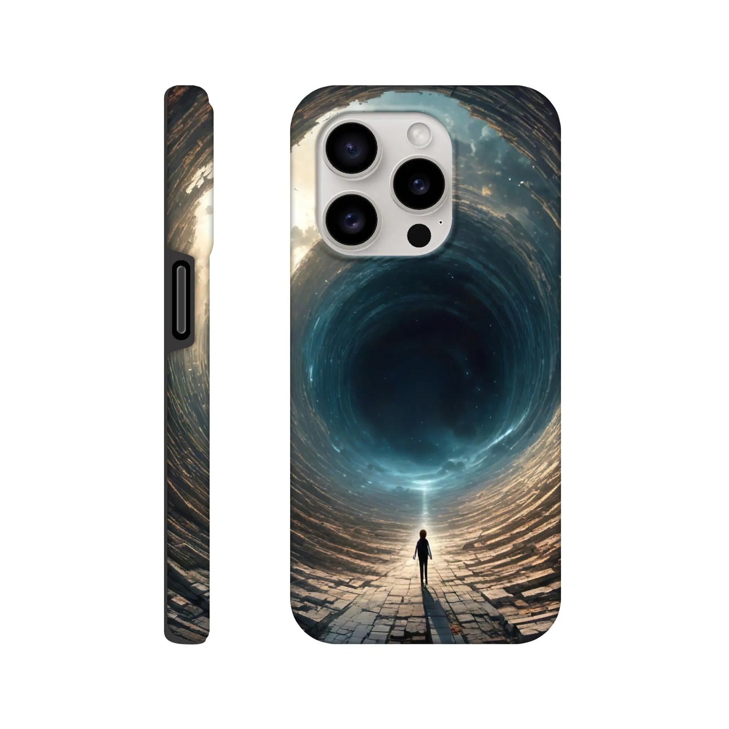 Smartphone-Hülle "Hart" - Weitblick - Digitaler Stil, KI-Kunst RolConArt, Sci-Fi, iPhone-15-Pro