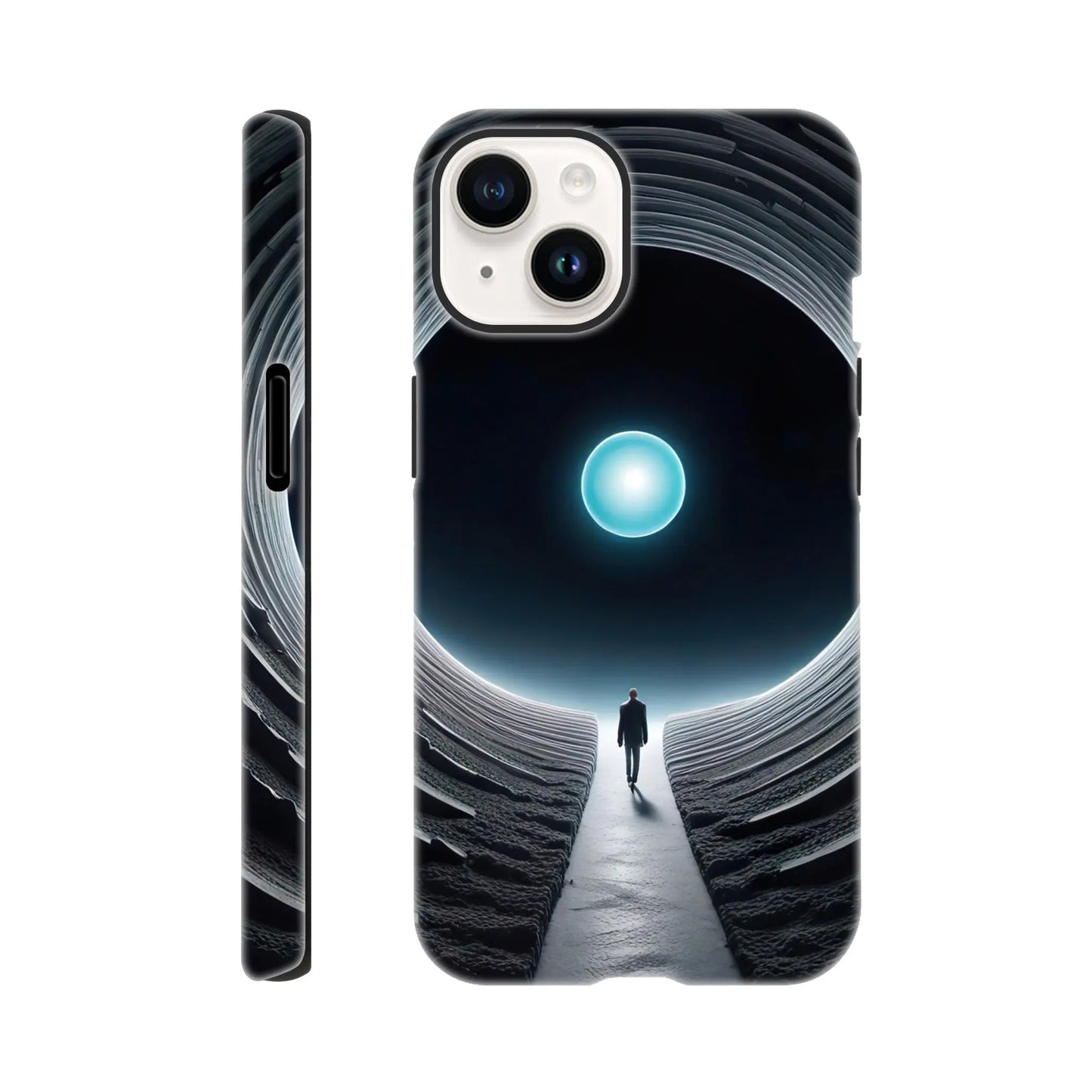 Smartphone-Hülle "Hart" - Weitblick - Digitaler Stil, KI-Kunst RolConArt, Sci-Fi, iPhone-14