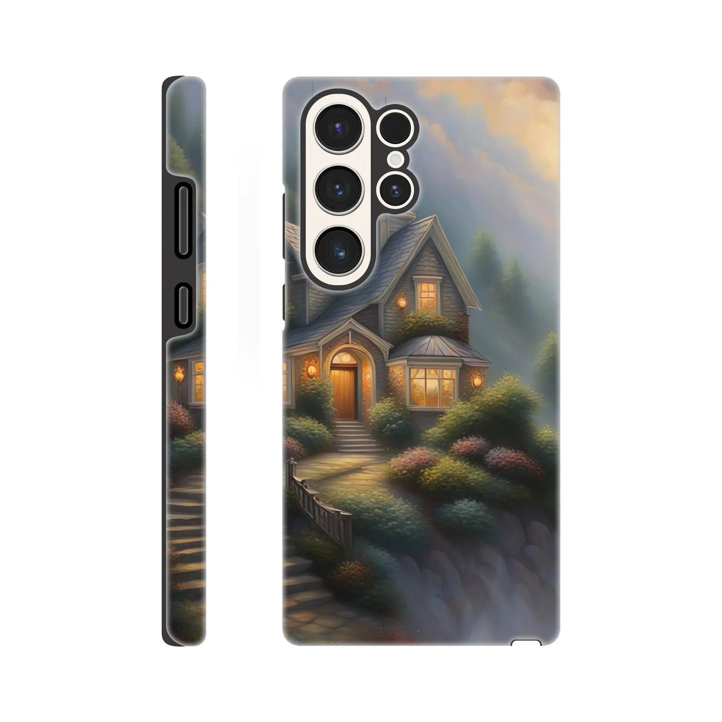 Smartphone-Hülle "Hart" - Traumlandschaft - Digitaler Stil, KI-Kunst RolConArt, Surreale Landschaften, Galaxy-S23-Ultra