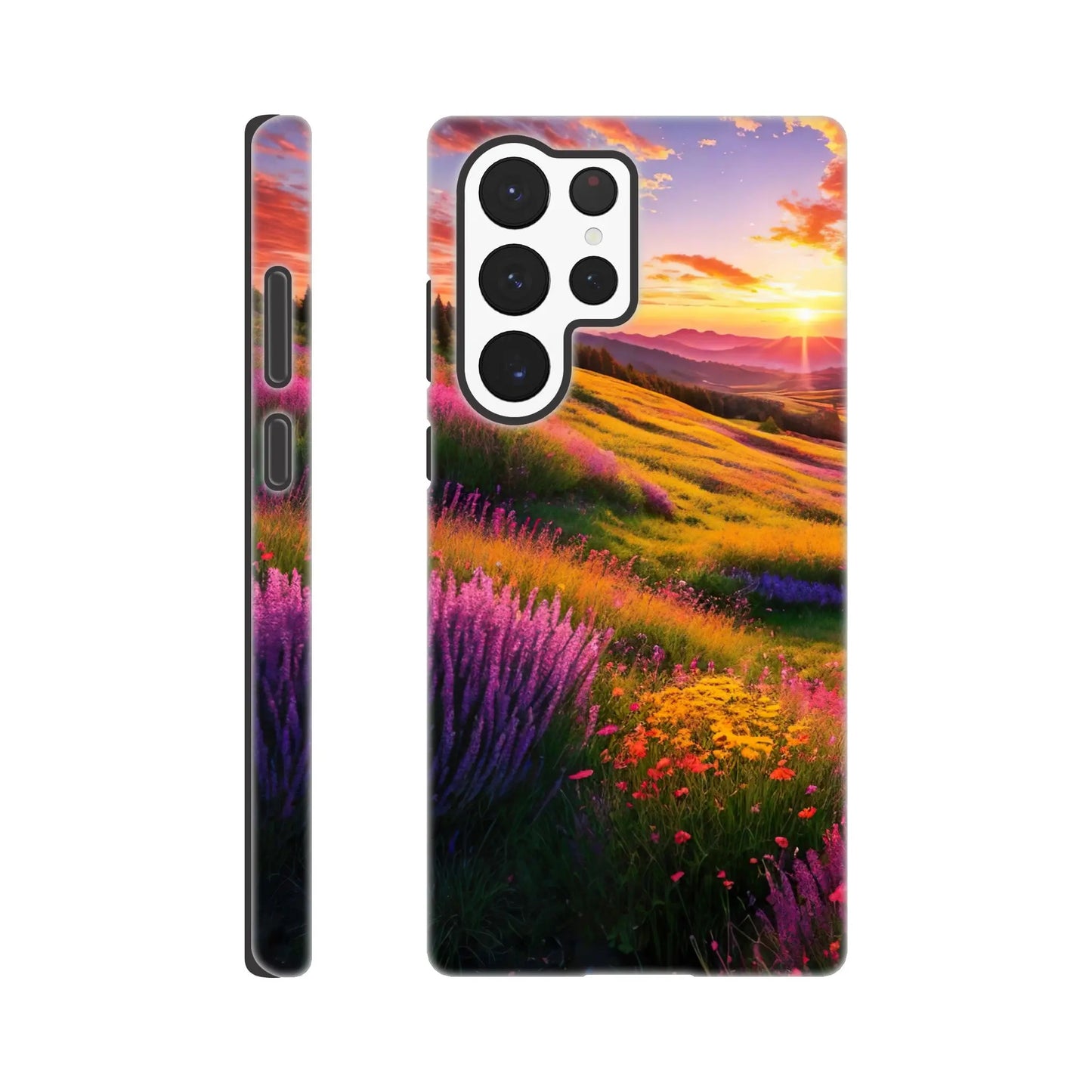 Smartphone-Hülle "Hart" - Berglandschaft - Foto Stil, KI-Kunst RolConArt, Landschaften, Galaxy-S22-Ultra