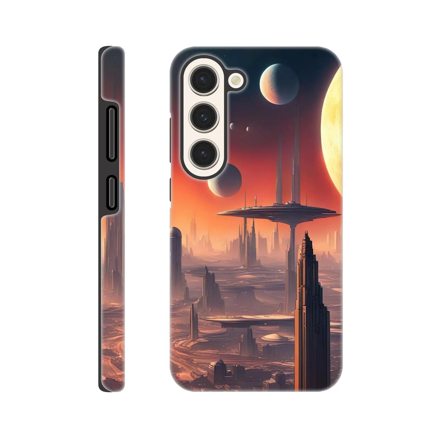 Smartphone-Hülle "Hart" - Andere Welt - Digitaler Stil, KI-Kunst RolConArt, Sci-Fi, Galaxy-S23