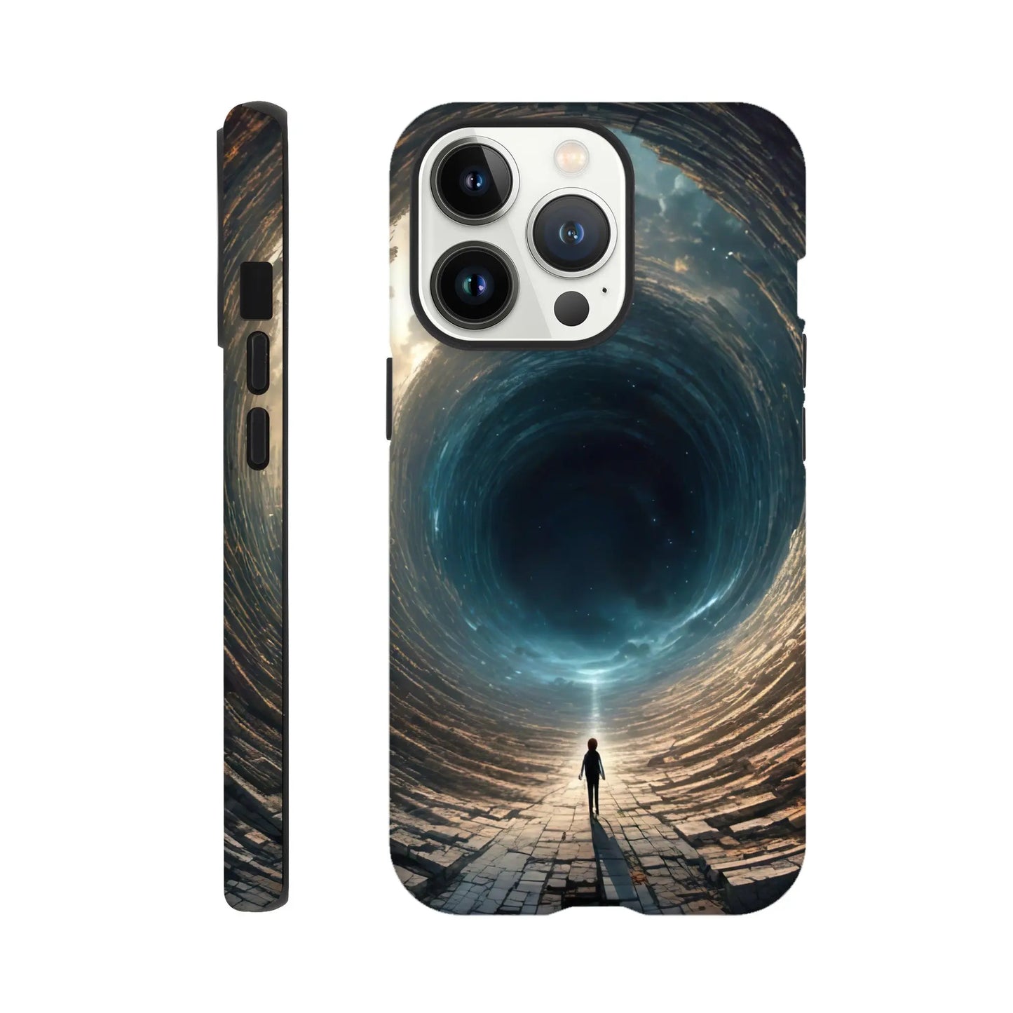 Smartphone-Hülle "Hart" - Weitblick - Digitaler Stil, KI-Kunst RolConArt, Sci-Fi, iPhone-13-Pro
