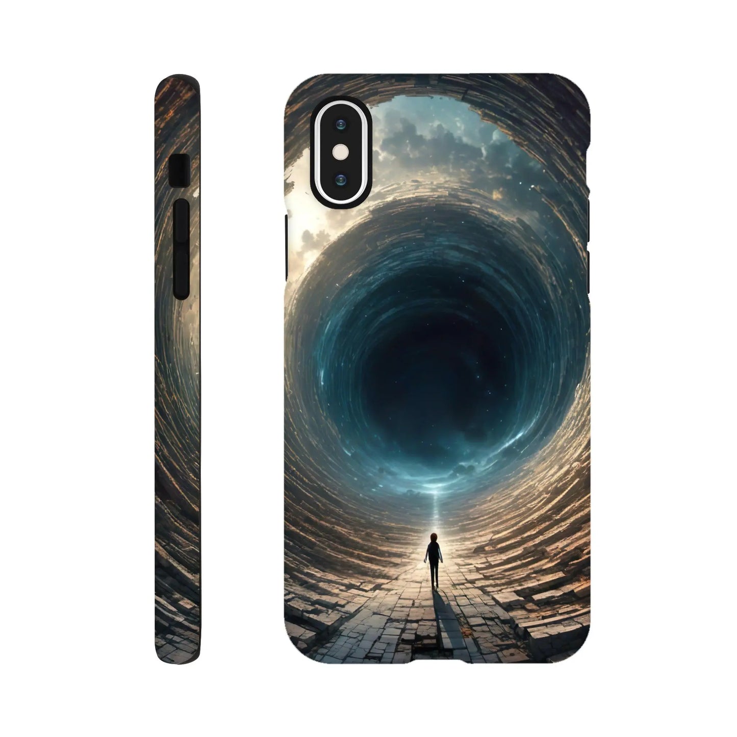Smartphone-Hülle "Hart" - Weitblick - Digitaler Stil, KI-Kunst RolConArt, Sci-Fi, iPhone-X