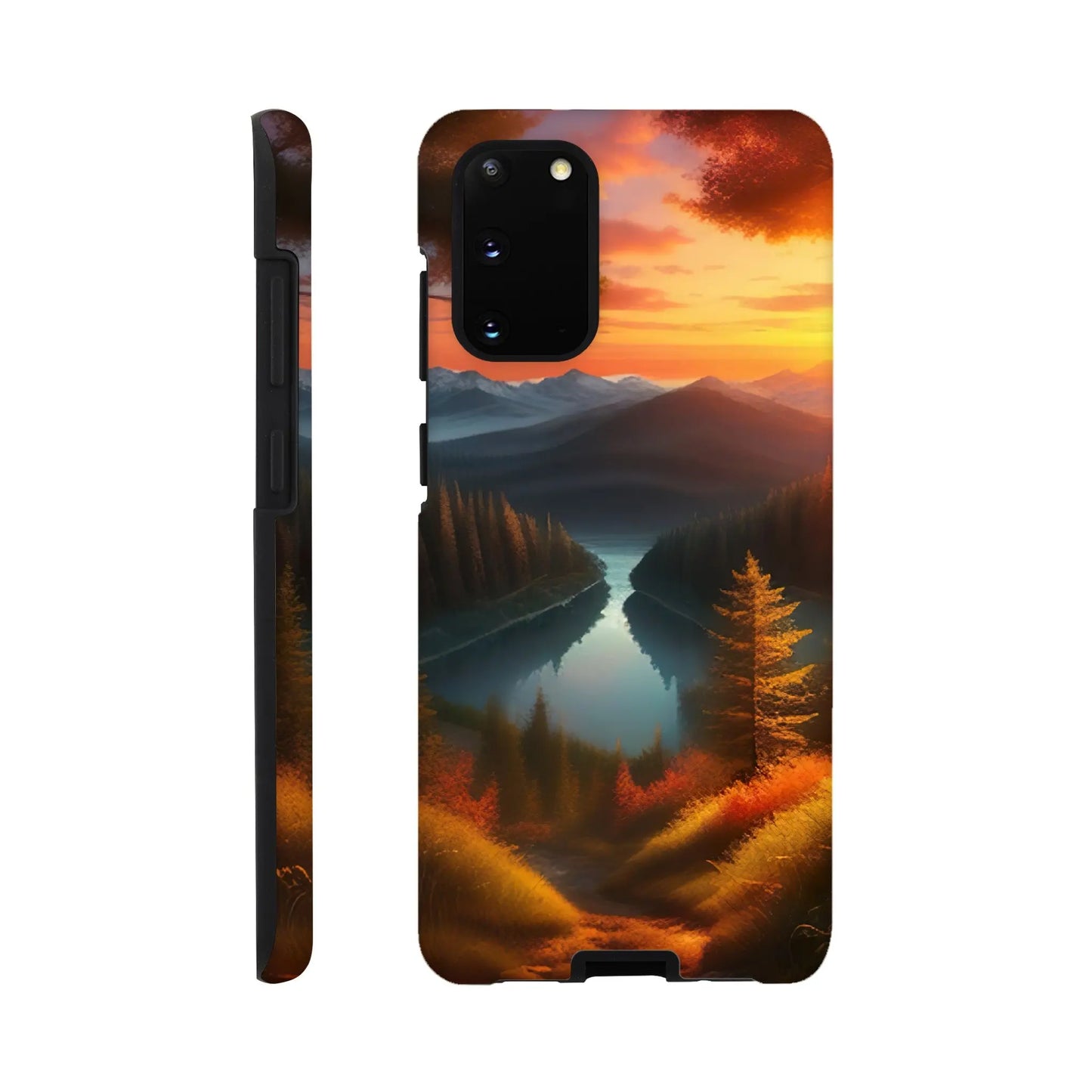 Smartphone-Hülle "Hart" - Bergpanorama - Digitaler Stil, KI-Kunst RolConArt, Landschaften, Galaxy-S20