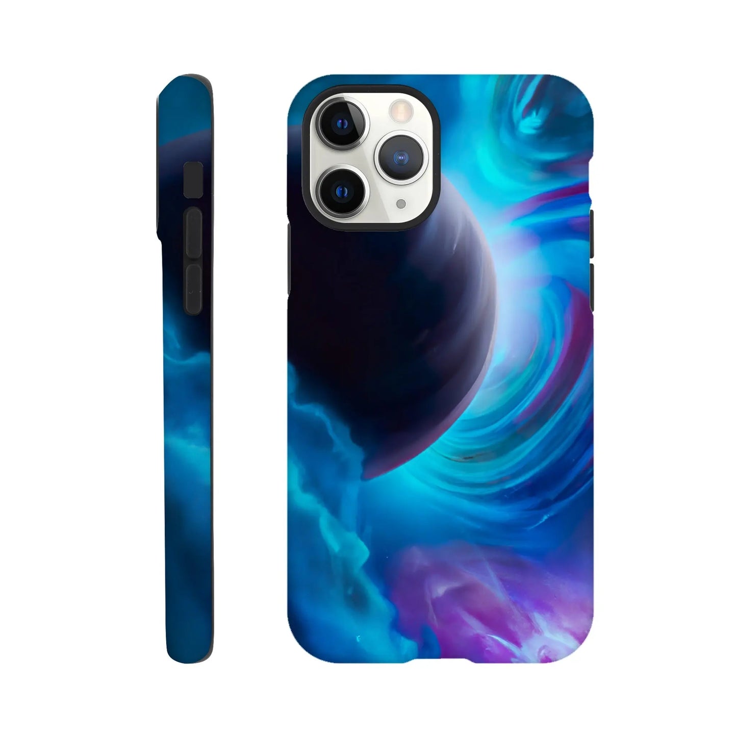 Smartphone-Hülle "Hart" - Weltraum - Malerischer Stil, KI-Kunst RolConArt, Sci-Fi, iPhone-11-Pro