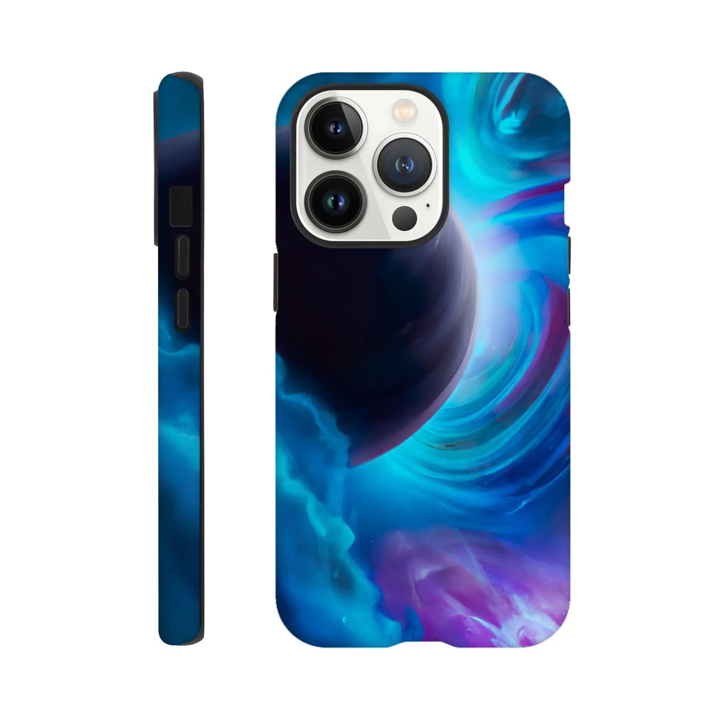 Smartphone-Hülle "Hart" - Weltraum - Malerischer Stil, KI-Kunst RolConArt, Sci-Fi, iPhone-13-Pro