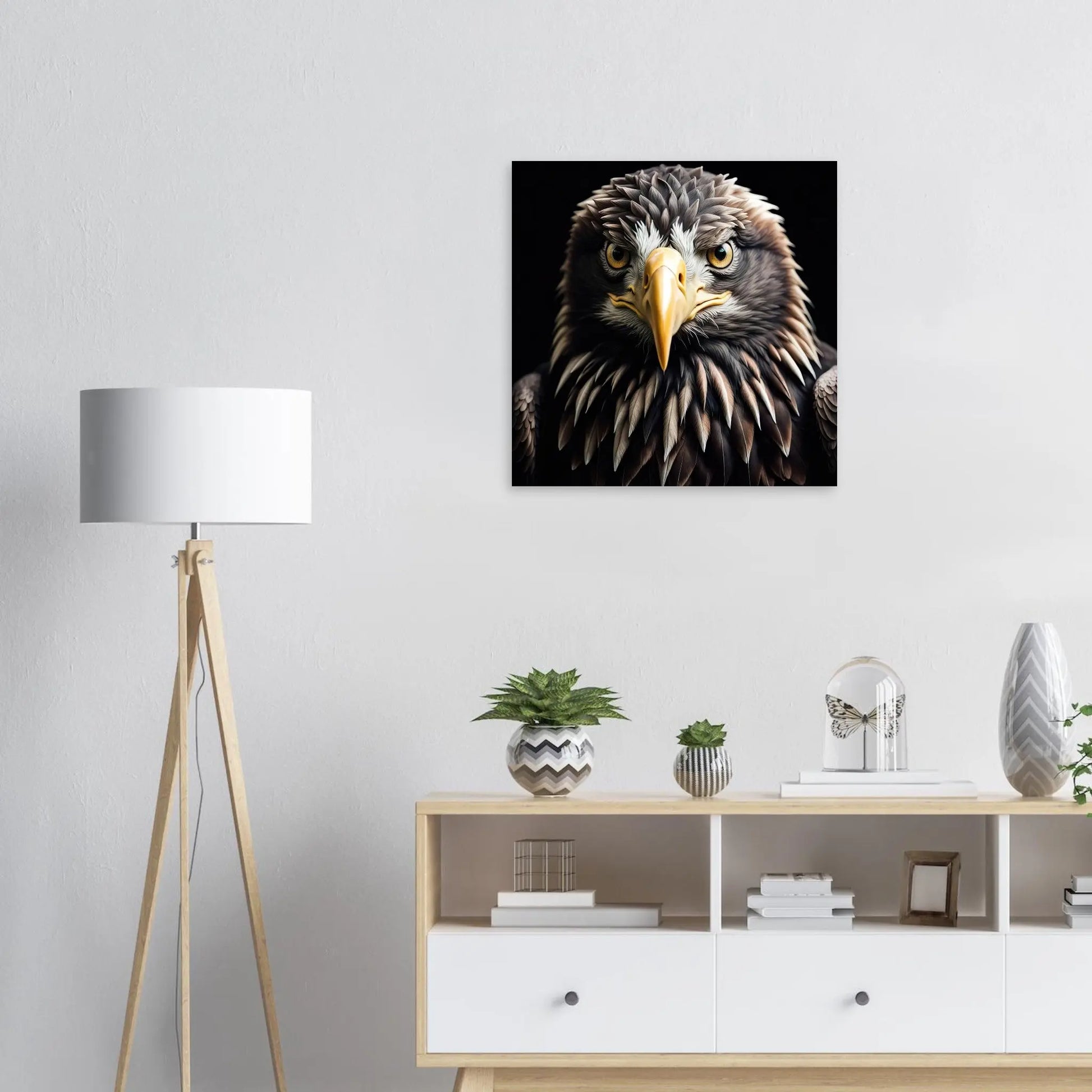 Moderner Forex-Druck - Adler - Foto Stil, KI-Kunst RolConArt