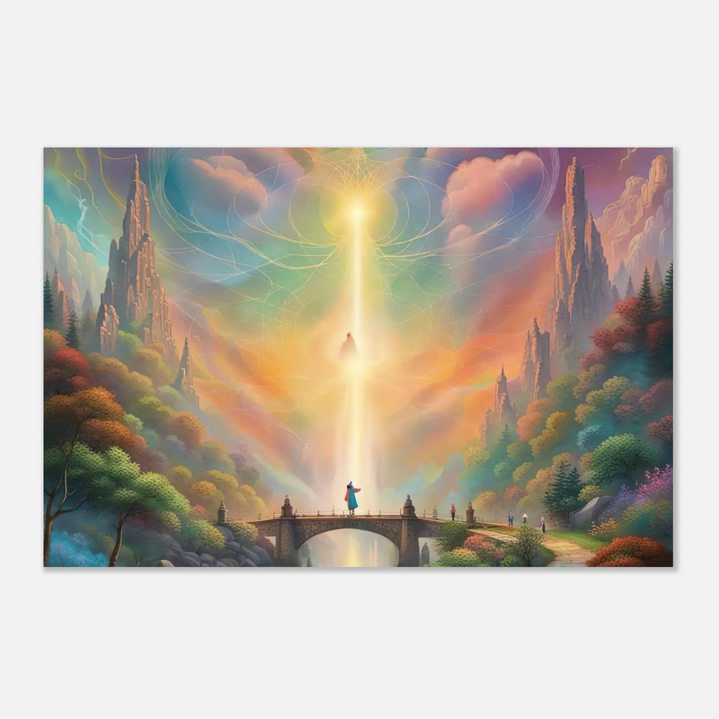 Aluminiumdruck - Surreale Landschaft - Digitaler Stil, KI-Kunst RolConArt