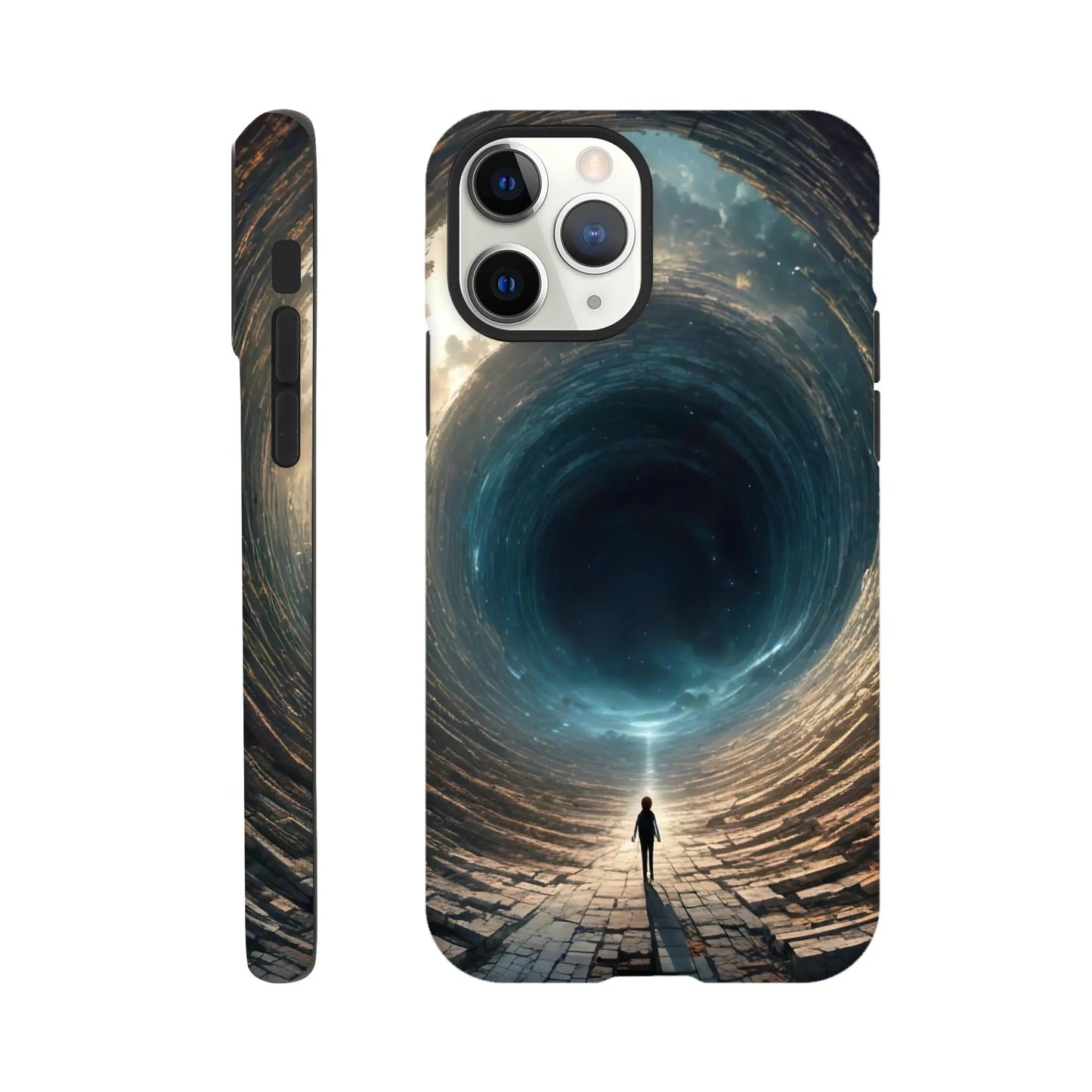 Smartphone-Hülle "Hart" - Weitblick - Digitaler Stil, KI-Kunst RolConArt, Sci-Fi, iPhone-11-Pro