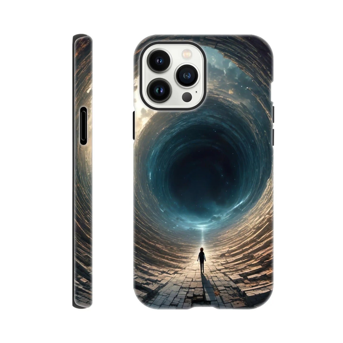 Smartphone-Hülle "Hart" - Weitblick - Digitaler Stil, KI-Kunst RolConArt, Sci-Fi, iPhone-13-Pro-Max