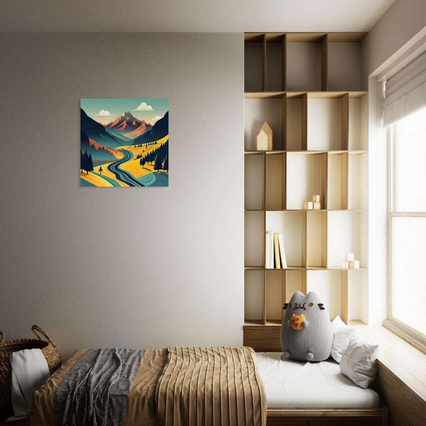 Moderner Forex-Druck - Landschaft - Digitaler Stil, KI-Kunst - RolConArt, Landschaften,