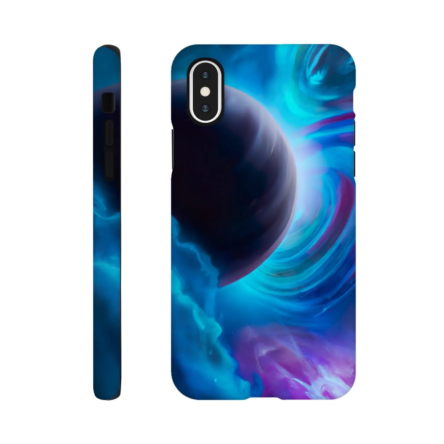 Smartphone-Hülle "Hart" - Weltraum - Malerischer Stil, KI-Kunst RolConArt, Sci-Fi, iPhone-X