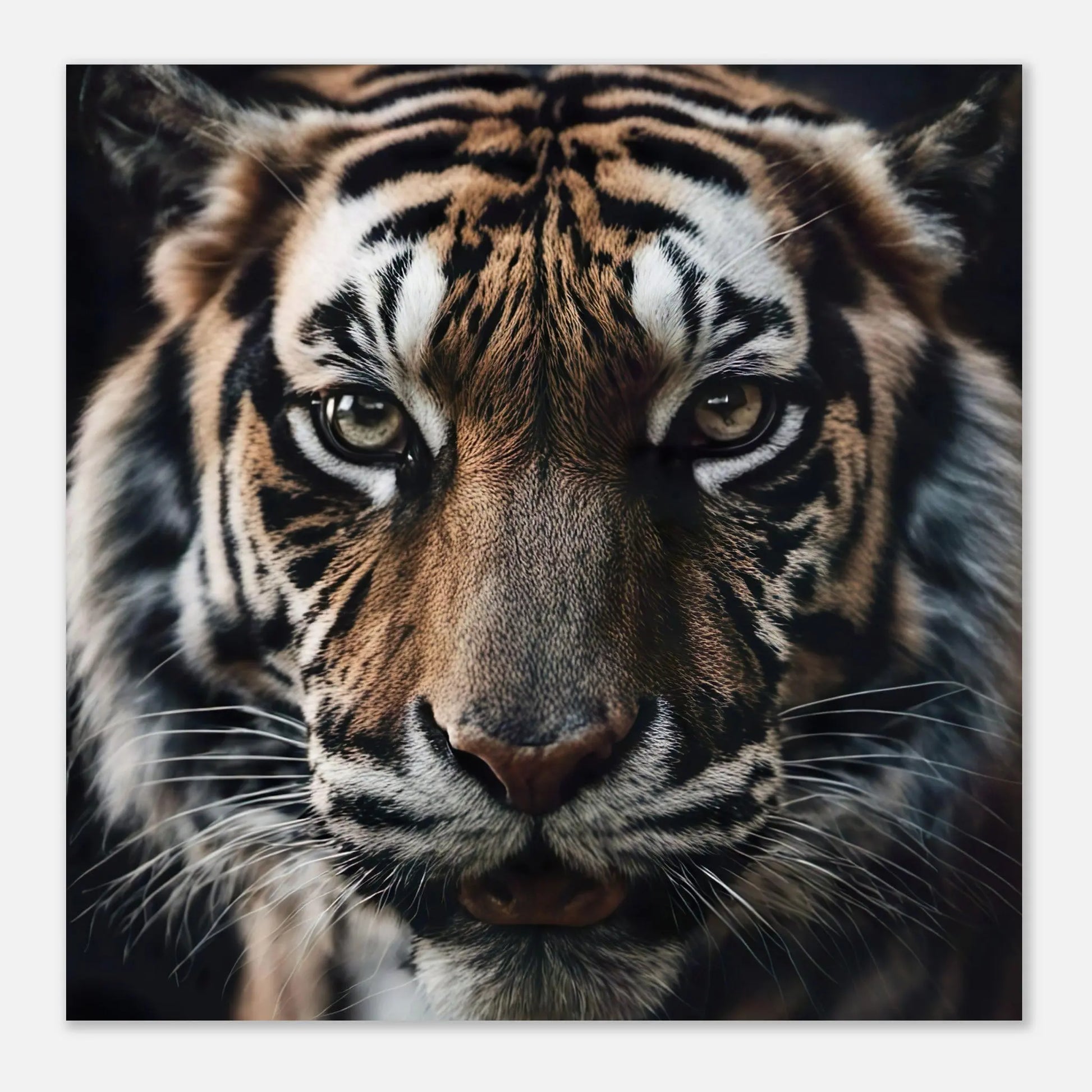 Moderner Forex-Druck - Tiger - Foto Stil, KI-Kunst RolConArt