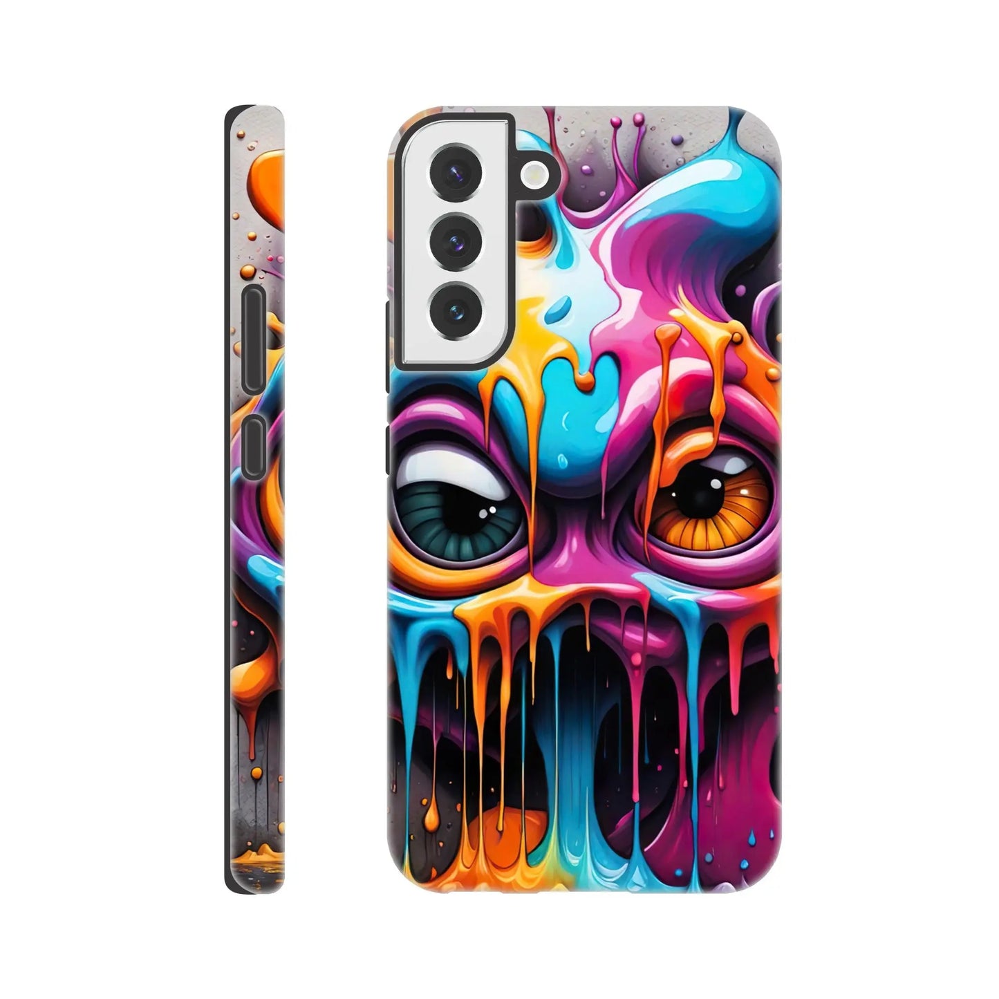 Smartphone-Hülle "Hart" - 3D Graffiti - Splash Art Stil, KI-Kunst RolConArt, Splash Art, Galaxy-S22-Plus