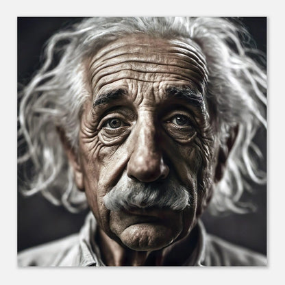 Aluminiumdruck - Albert Einstein - Foto Stil, KI-Kunst RolConArt