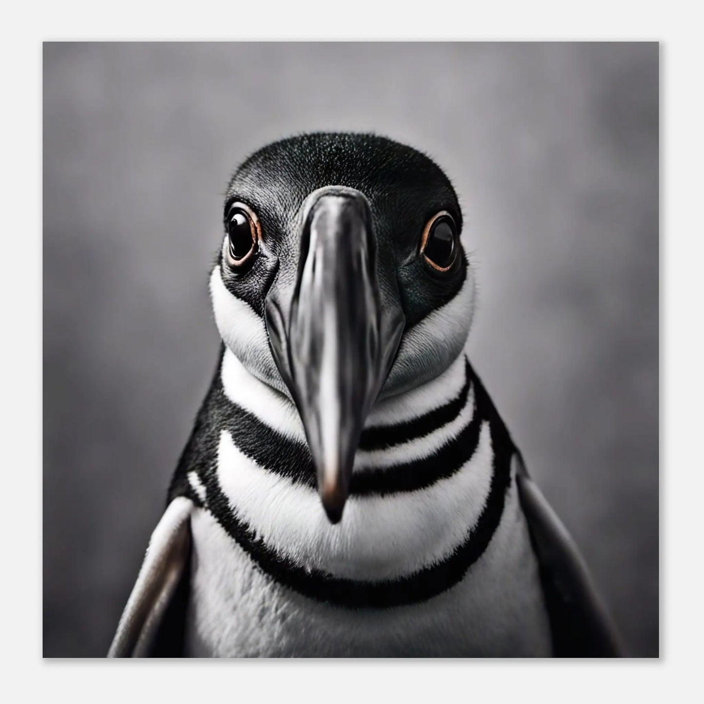 Moderner Forex-Druck - Pinguin - Foto Stil, KI-Kunst RolConArt