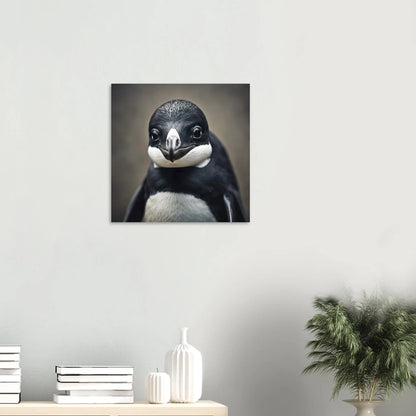 Moderner Forex-Druck - Pinguin - Foto Stil, KI-Kunst RolConArt