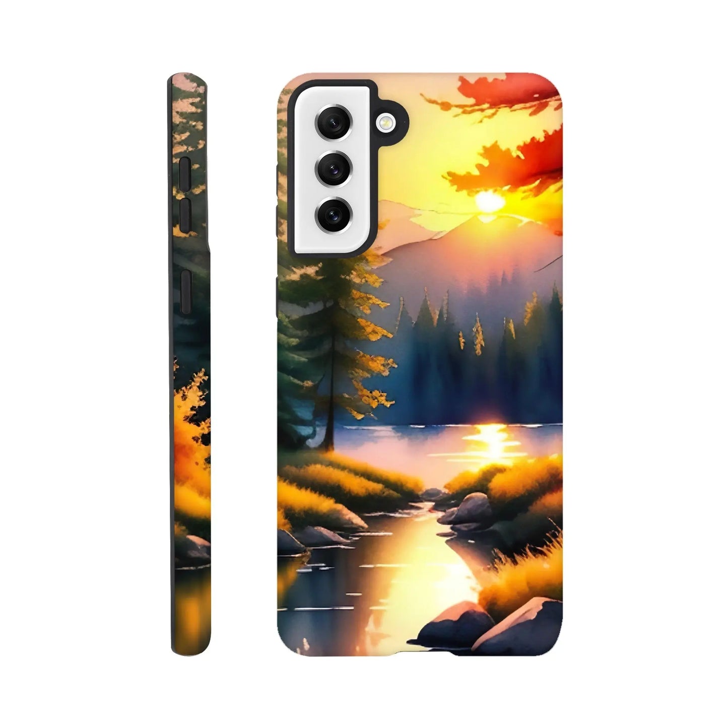 Smartphone-Hülle "Hart" - Landschaft - Malerischer Stil, KI-Kunst RolConArt, Landschaften, Galaxy-S21-Plus