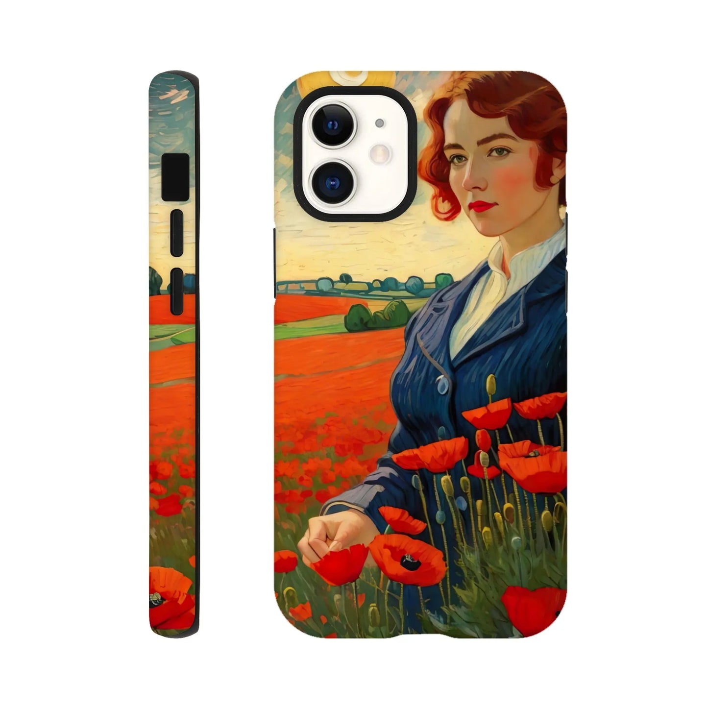 Smartphone-Hülle "Hart" - Blütezeit - Malerischer Stil, KI-Kunst RolConArt, Landschaften, iPhone-12-Mini