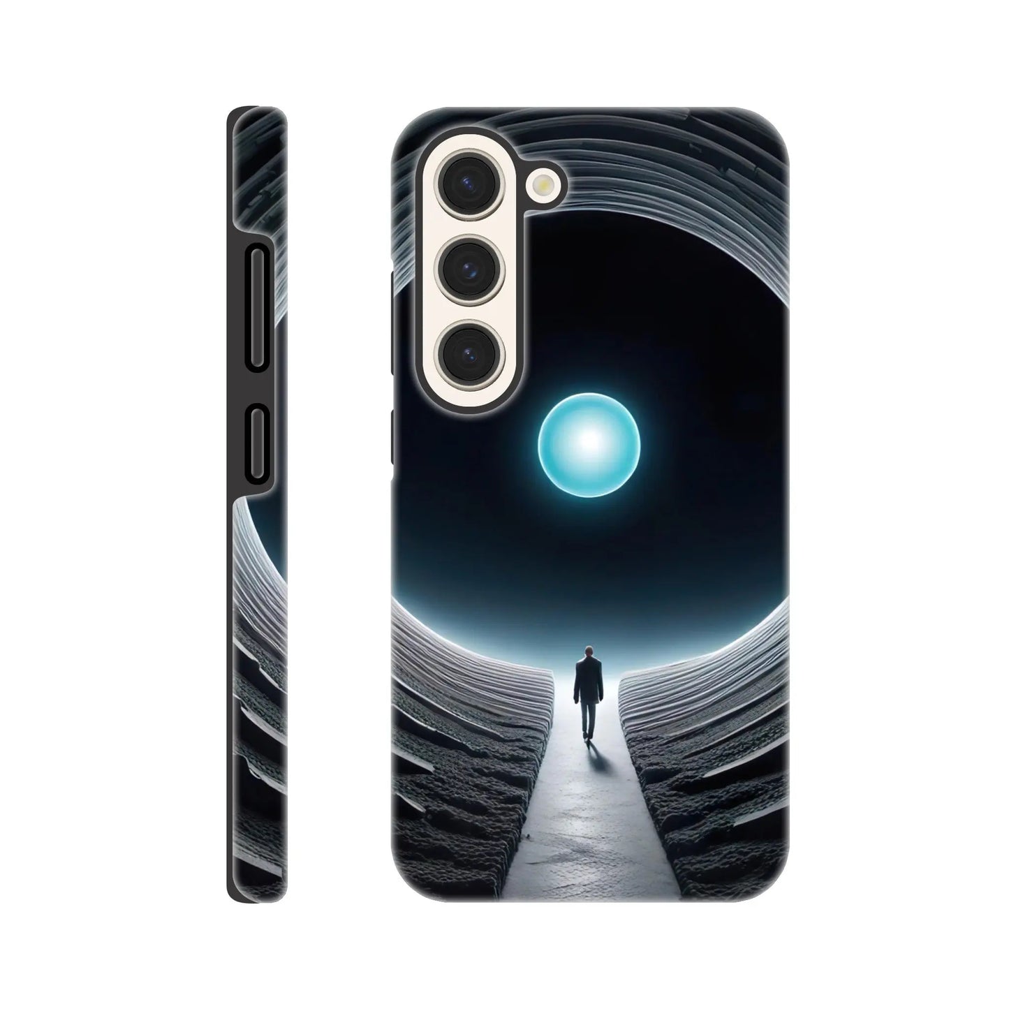 Smartphone-Hülle "Hart" - Weitblick - Digitaler Stil, KI-Kunst RolConArt, Sci-Fi, Galaxy-S23