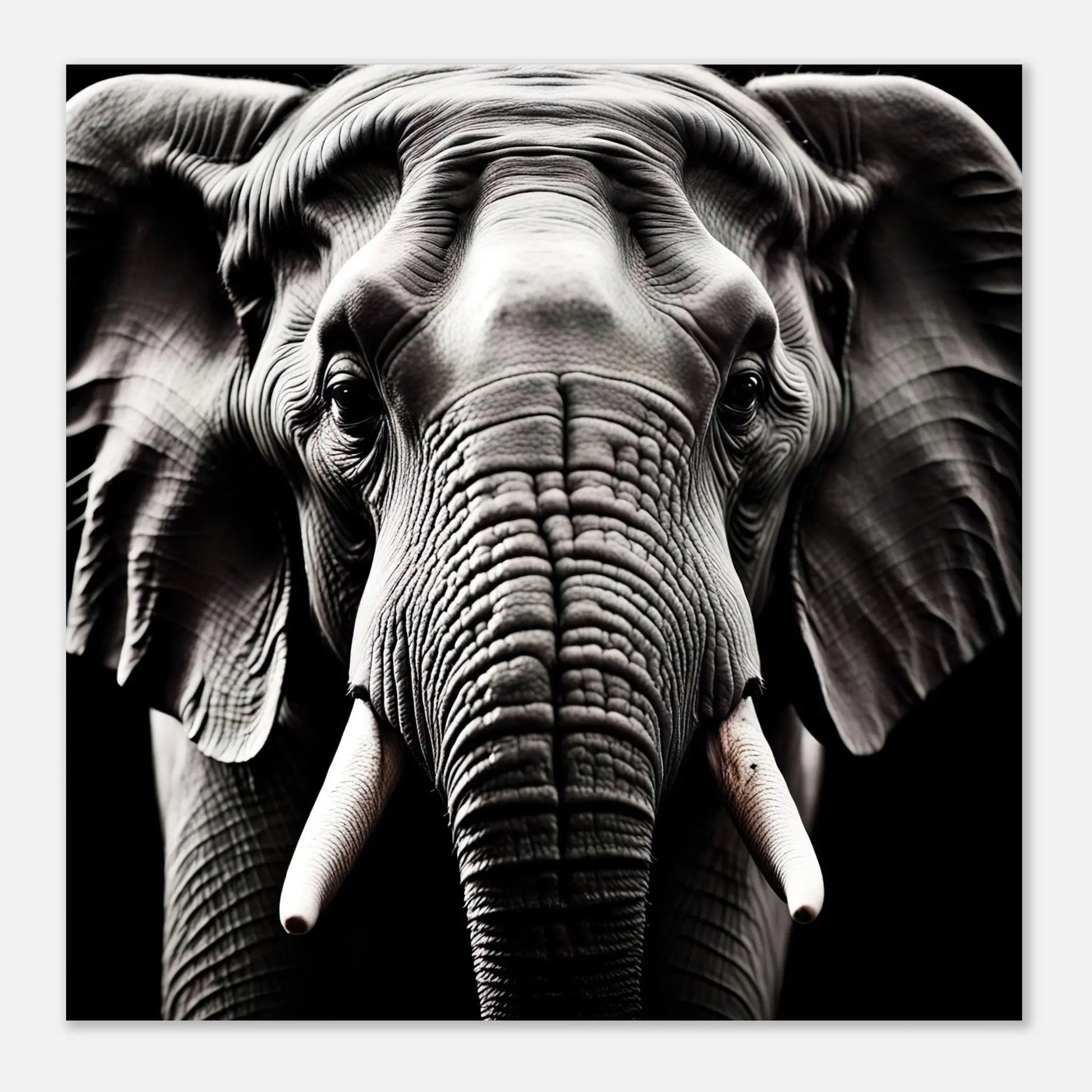 Moderner Forex-Druck - Elefant - Foto Stil, KI-Kunst RolConArt