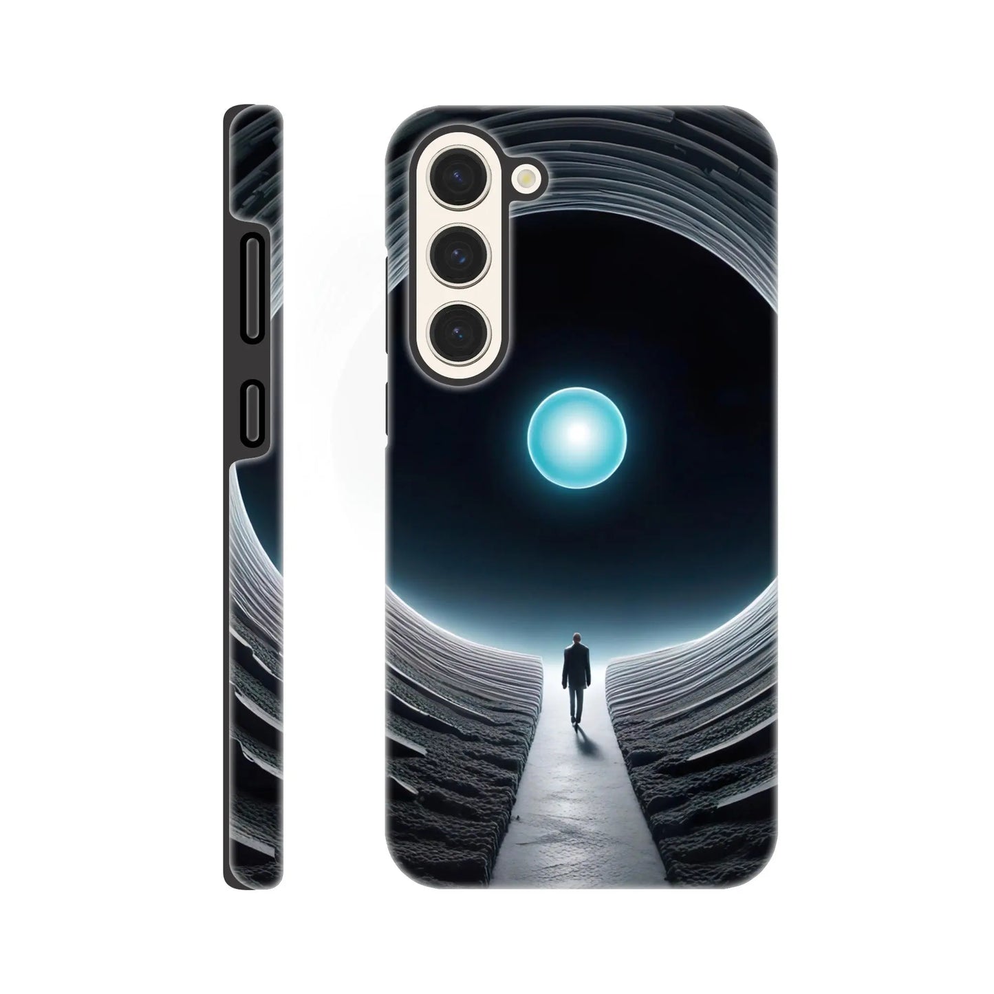 Smartphone-Hülle "Hart" - Weitblick - Digitaler Stil, KI-Kunst RolConArt, Sci-Fi, Galaxy-S23-Plus