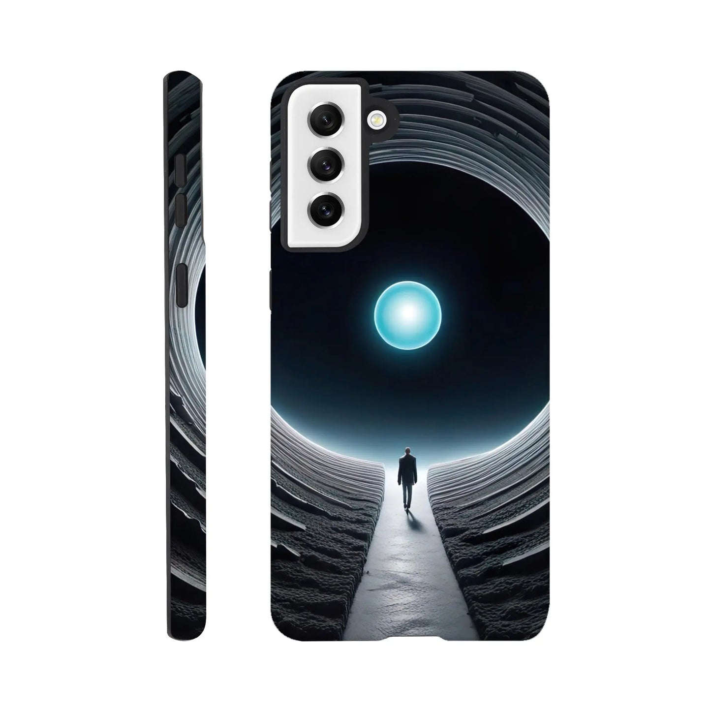 Smartphone-Hülle "Hart" - Weitblick - Digitaler Stil, KI-Kunst RolConArt, Sci-Fi, Galaxy-S21-Plus