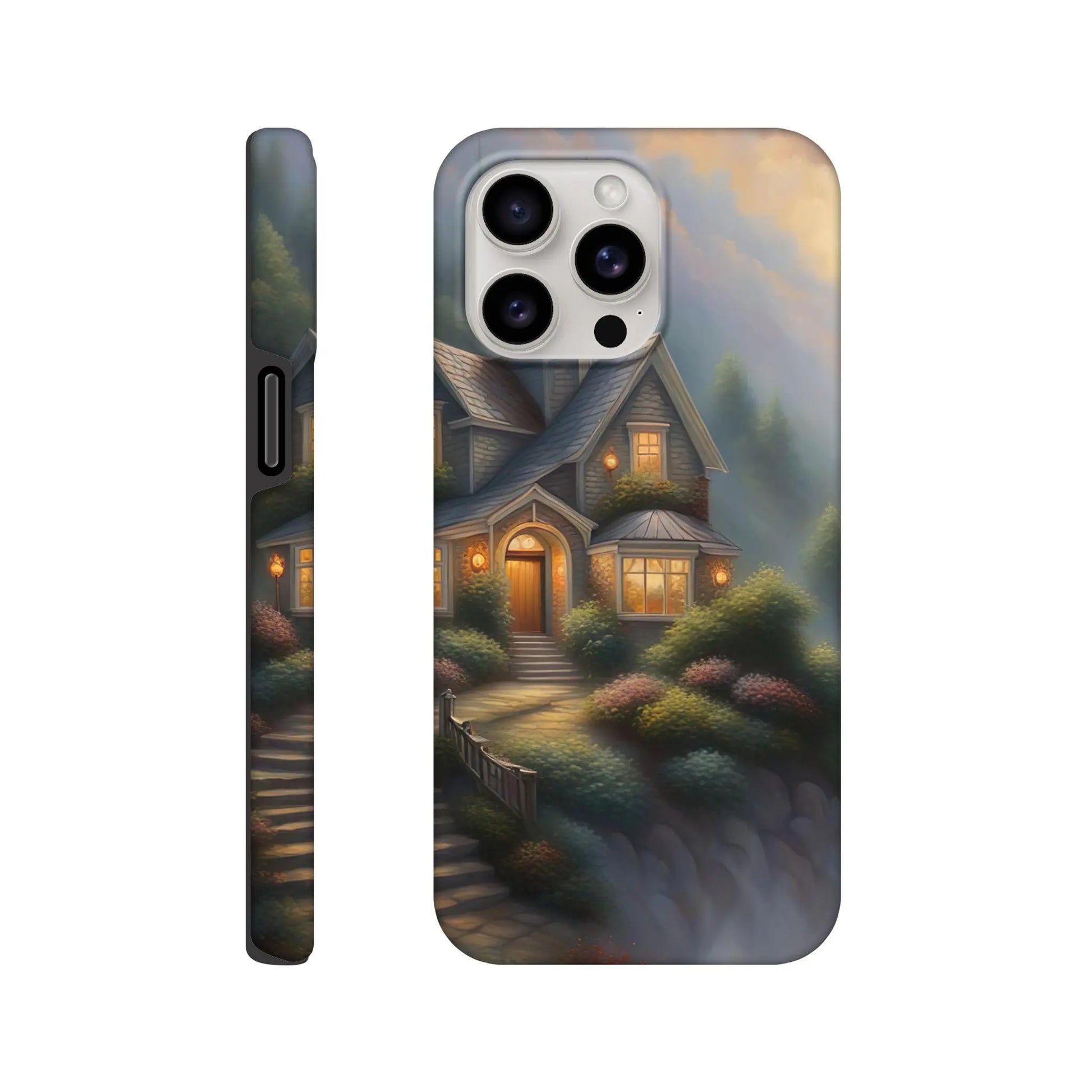 Smartphone-Hülle "Hart" - Traumlandschaft - Digitaler Stil, KI-Kunst RolConArt, Surreale Landschaften, iPhone-15-Pro-Max
